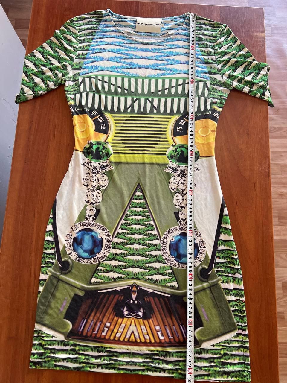 Grailed AUTUMN/WINTER 2013 MARY KATRANTZOU SILK DESIGN GRAPHIC DRESS Size L / US 10 / IT 46 - 13 Thumbnail