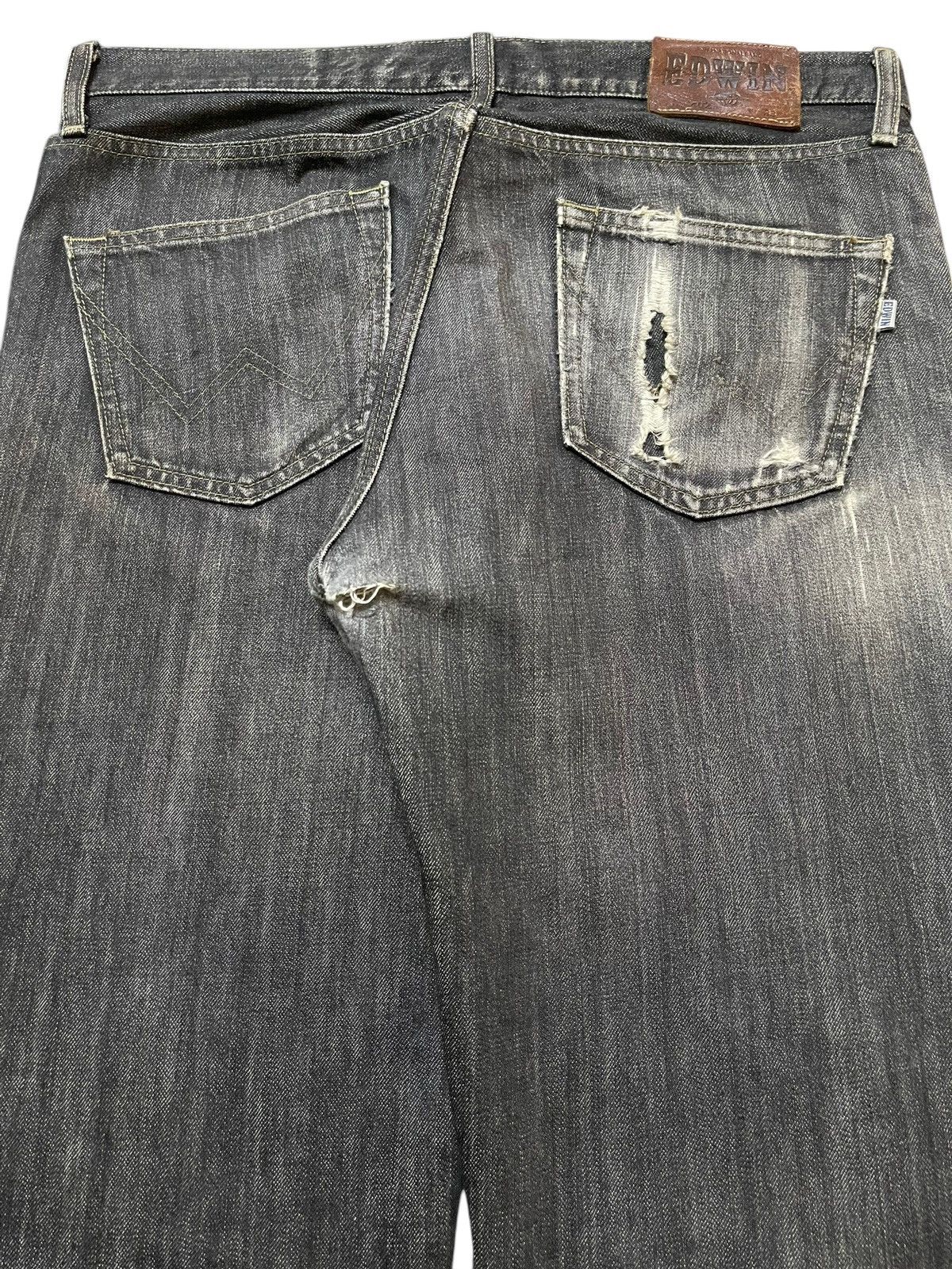 Edwin Vintage Edwin 402 Faded Wash Style Loose Jeans Size US 34 / EU 50 - 6 Thumbnail