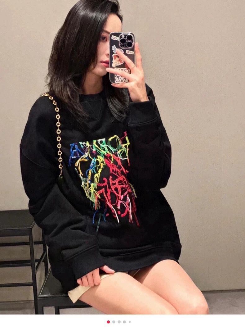 Loewe LOEWE Colorful embroidered hoodie Size XS / US 0-2 / IT 36-38 - 9 Thumbnail