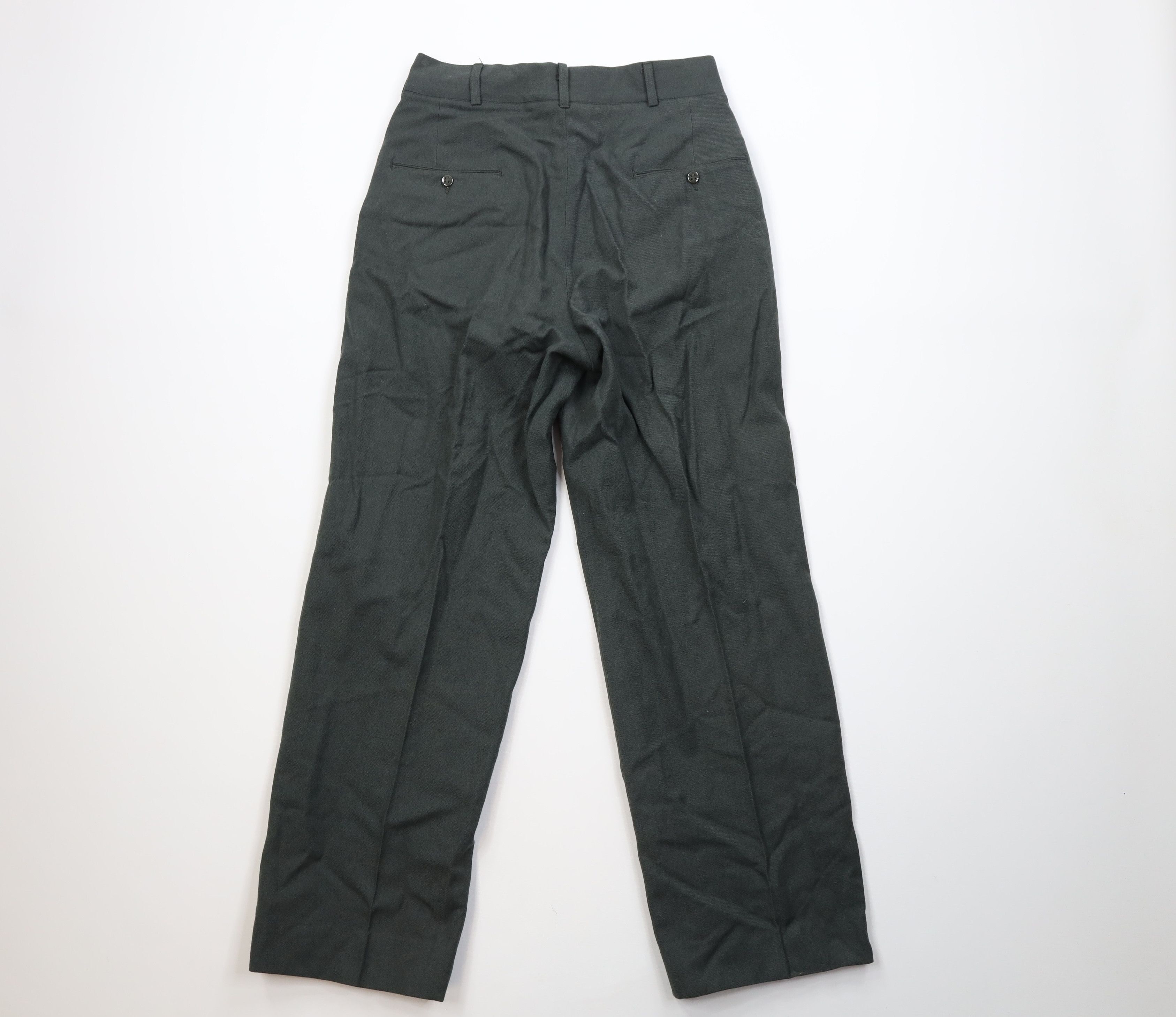 Vintage Vintage 50s Korean War Army Green 44 Wide Leg Pants USA USGI Size US 31 - 12 Thumbnail
