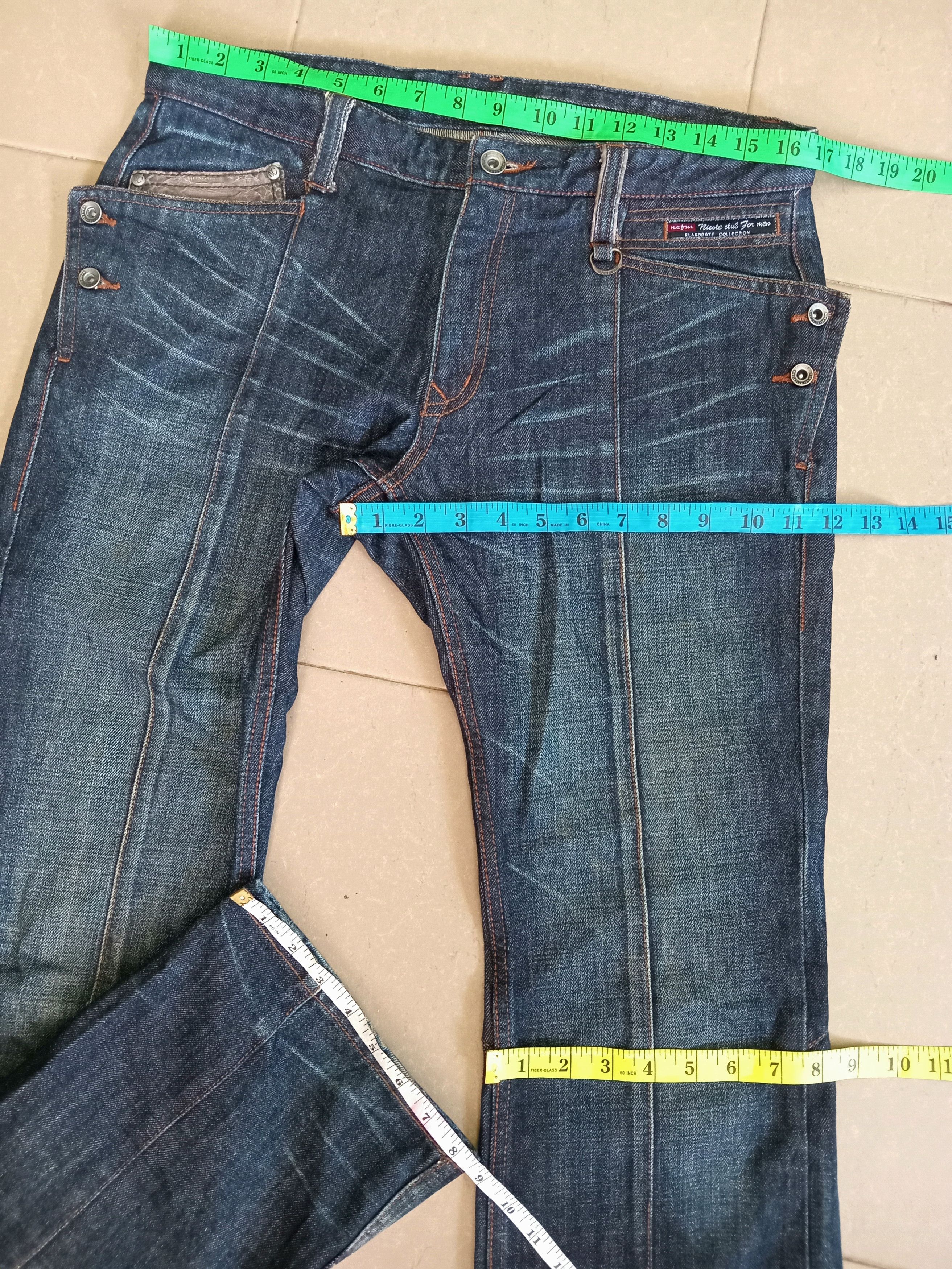 Japanese Brand × Nicole Club × Tornado Mart Japanese Brand Nicole Club For Men Snake Skin Flare Jeans Size US 33 - 2 Thumbnail