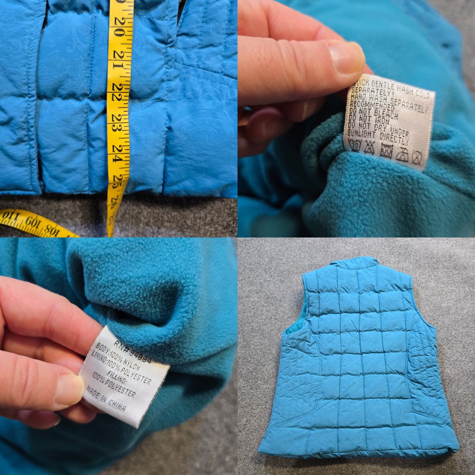 Vintage Back In The Saddle Vest Women Large Blue Green Rhinestone Riding Equestrian Hors Size L / US 10 / IT 46 - 8 Thumbnail