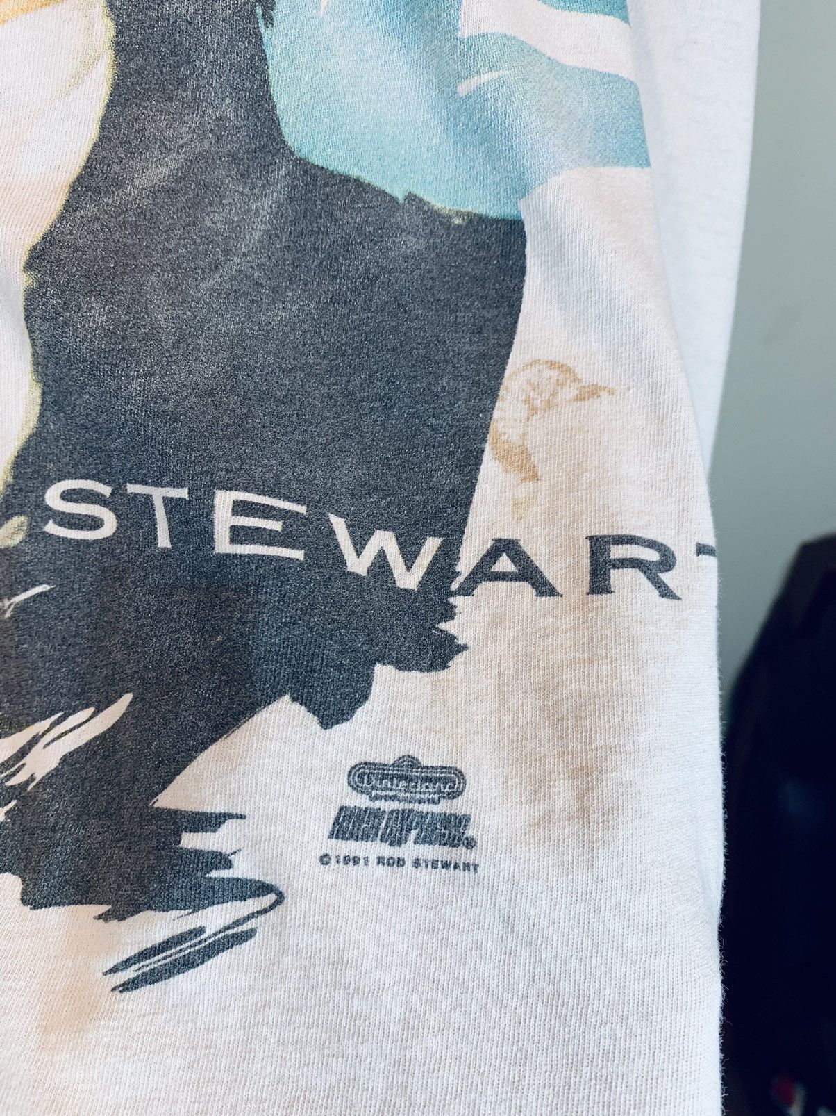 Band Tees × Vintage RARE Vintage 1991 Rod Stewart Vagabond Tour Winterland Shirt Size US L / EU 52-54 / 3 - 7 Thumbnail