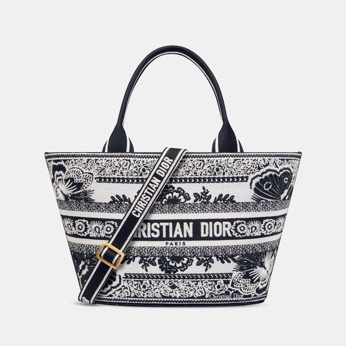 Dior o1bcso1str1124 Size: OS / Hat Basket Bag in White/Black Size ONE SIZE - 2 Thumbnail