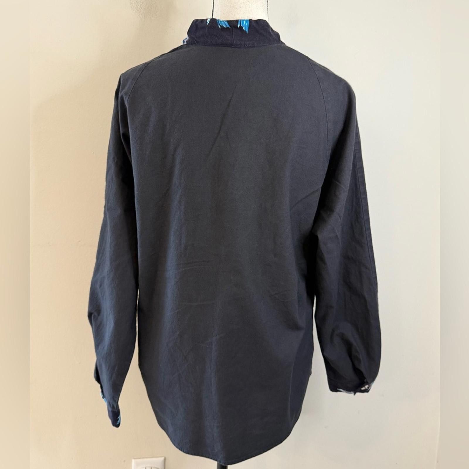 Other Ozark Mountain vintage western black teal button up top SZ M Size M / US 6-8 / IT 42-44 - 4 Thumbnail