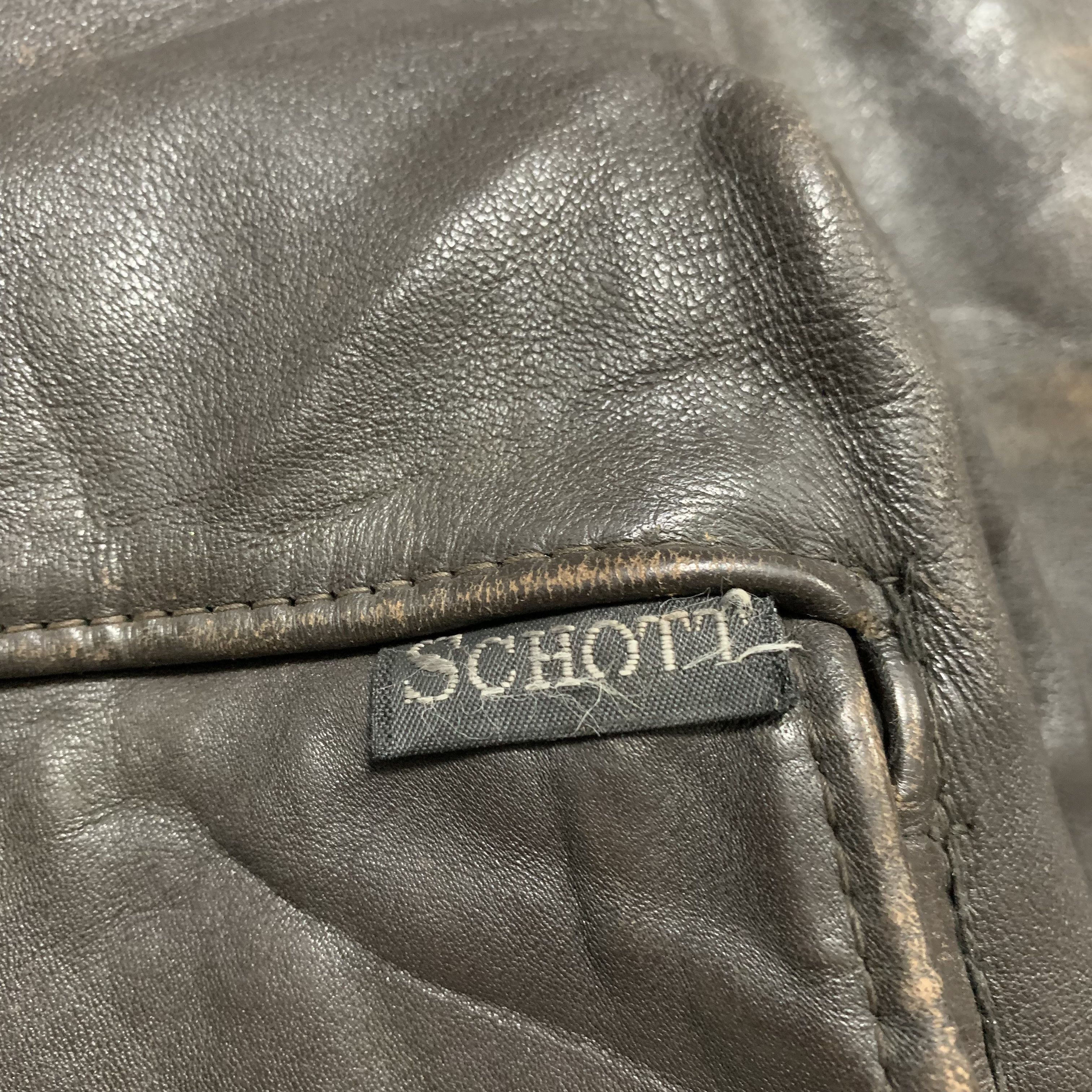 Schott Vintage Schott Leather Jacket Size US M / EU 48-50 / 2 - 7 Thumbnail