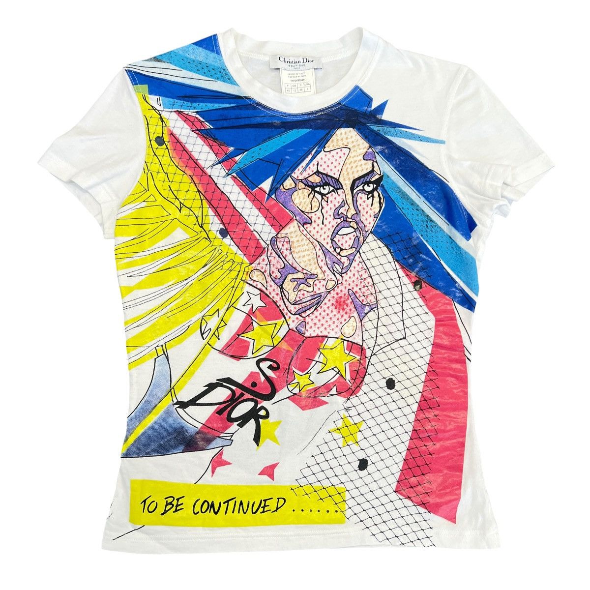 Dior Christian Dior 2001SS John Galliano Anime Graphic T-Shirt 38 Size S / US 4 / IT 40 - 1 Thumbnail