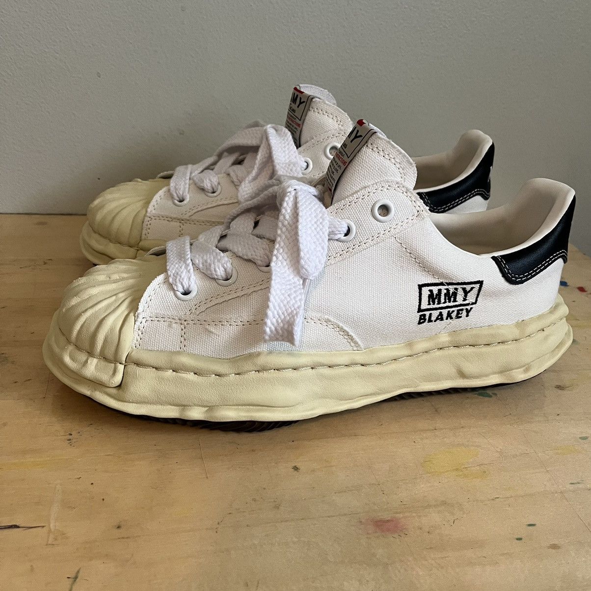 Maison MIHARA YASUHIRO Blakey Low Overdyed OG Sole Shoe Size US 11 / EU 44 - 6 Thumbnail