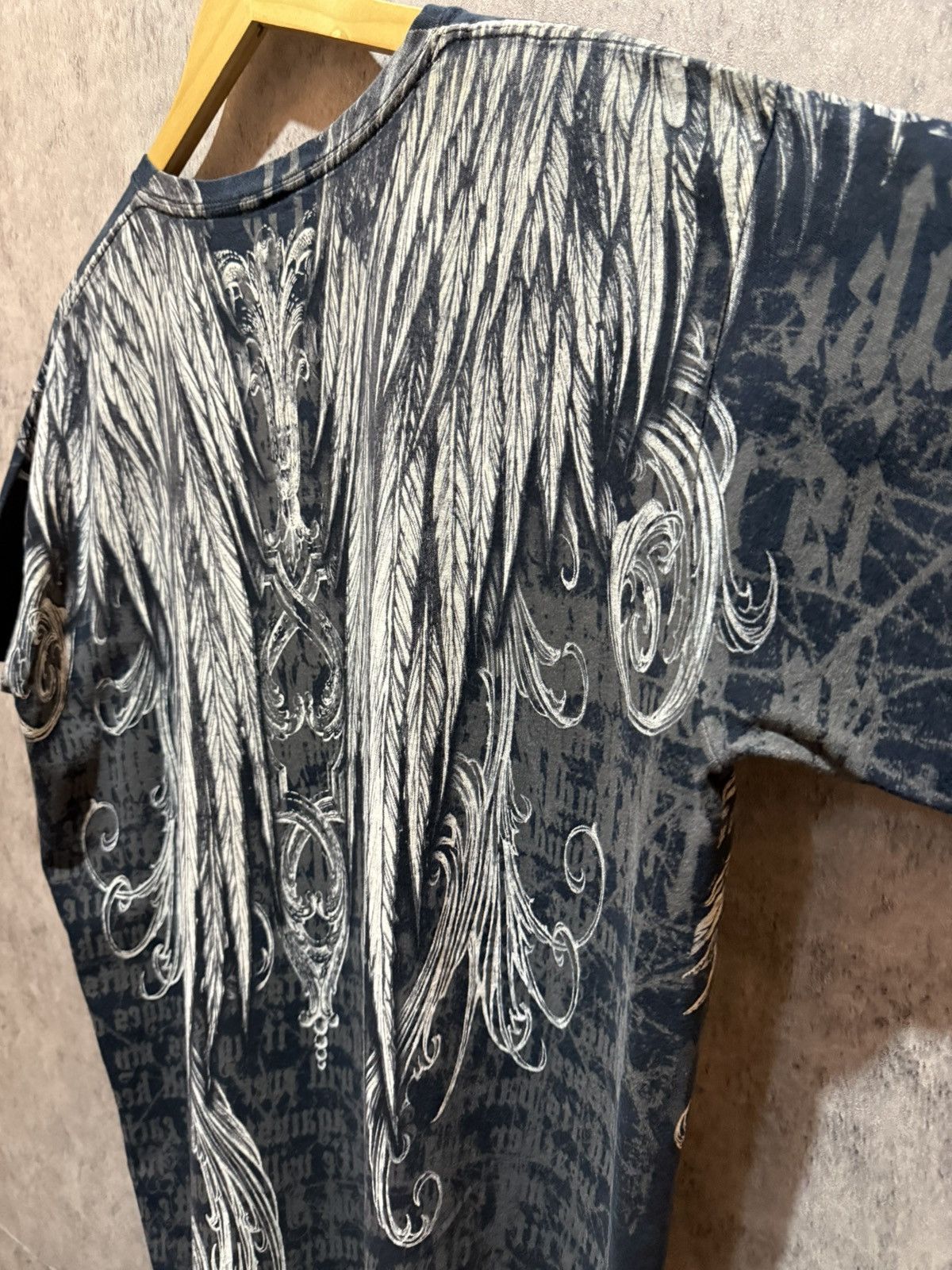 Affliction Y2k Apprime Double Eagle Gothic Insane AOP Tshirt Size US L / EU 52-54 / 3 - 12 Thumbnail