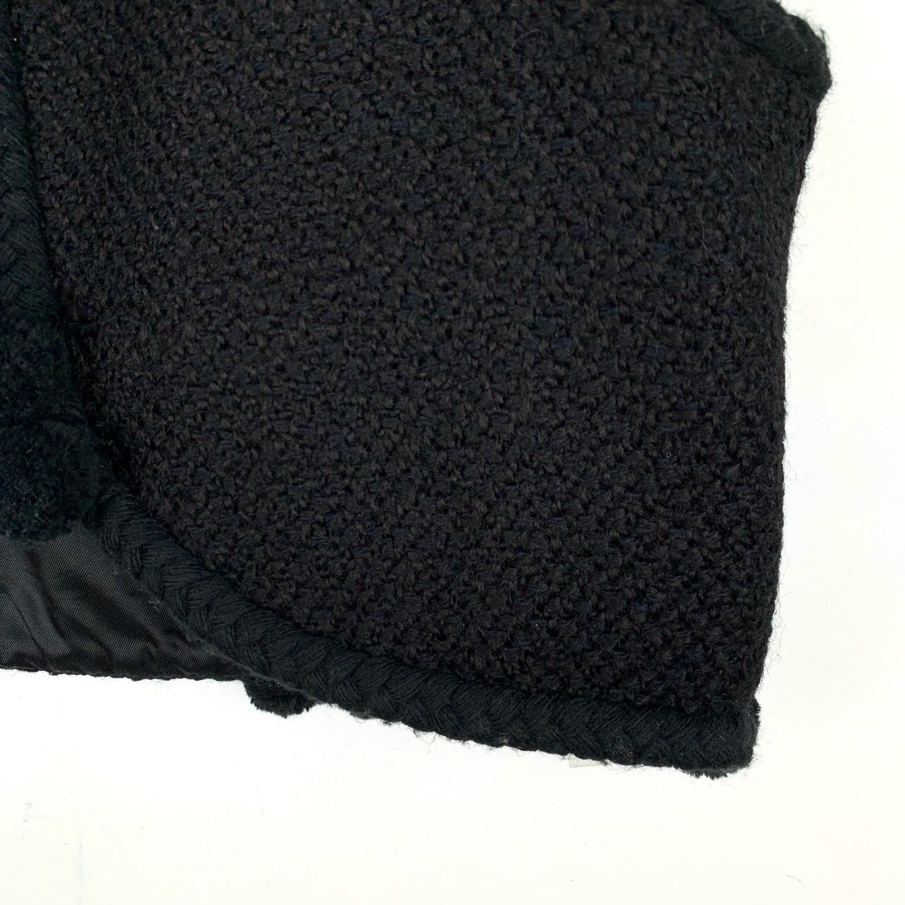 Celine Celine Black Woven Pom-Pom Tweed Vest (Size 38) Size XS / US 0-2 / IT 36-38 - 4 Thumbnail