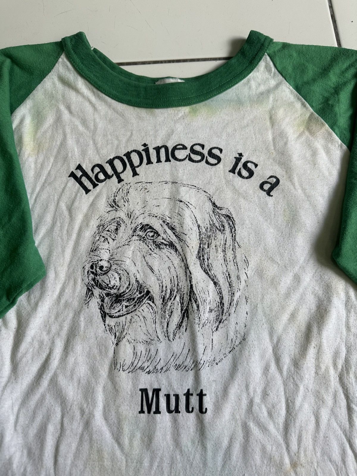 Other Vintage 80s Raglan Mutt Dog Size US M / EU 48-50 / 2 - 2 Thumbnail