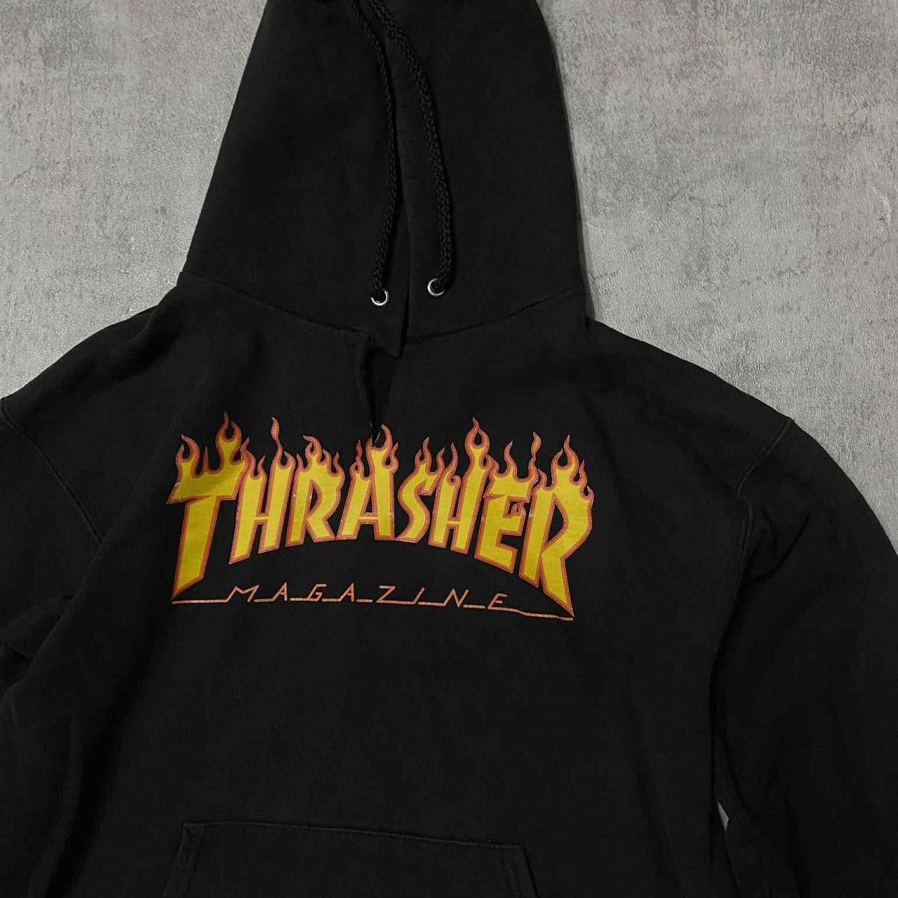 Thrasher Thrasher Magazine black hoodie with flames #skater Size US S / EU 44-46 / 1 - 2 Thumbnail