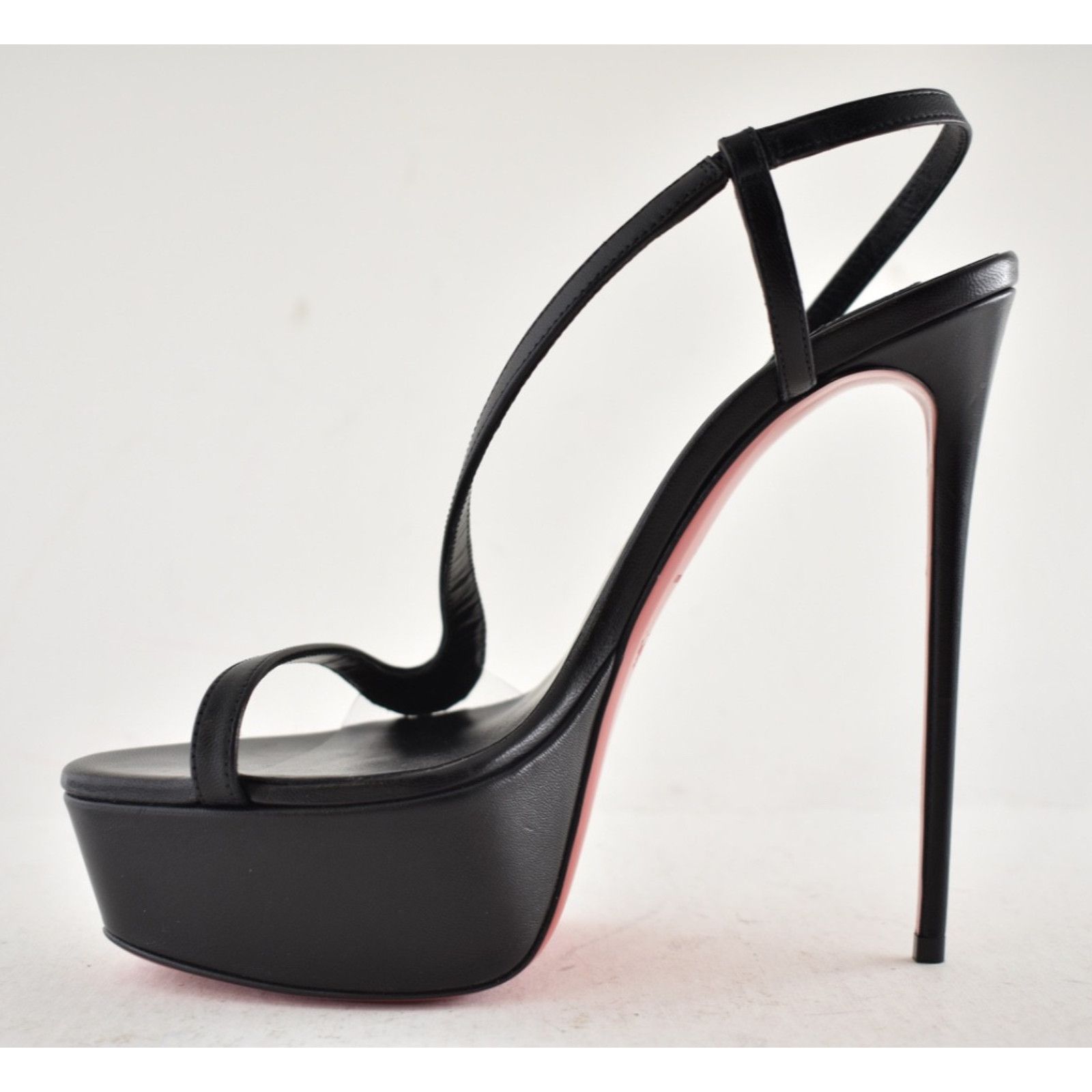 Christian Louboutin Christian Louboutin Rosalie Alta 150 Black Strap Platform Size US 11 / IT 41 - 9 Thumbnail