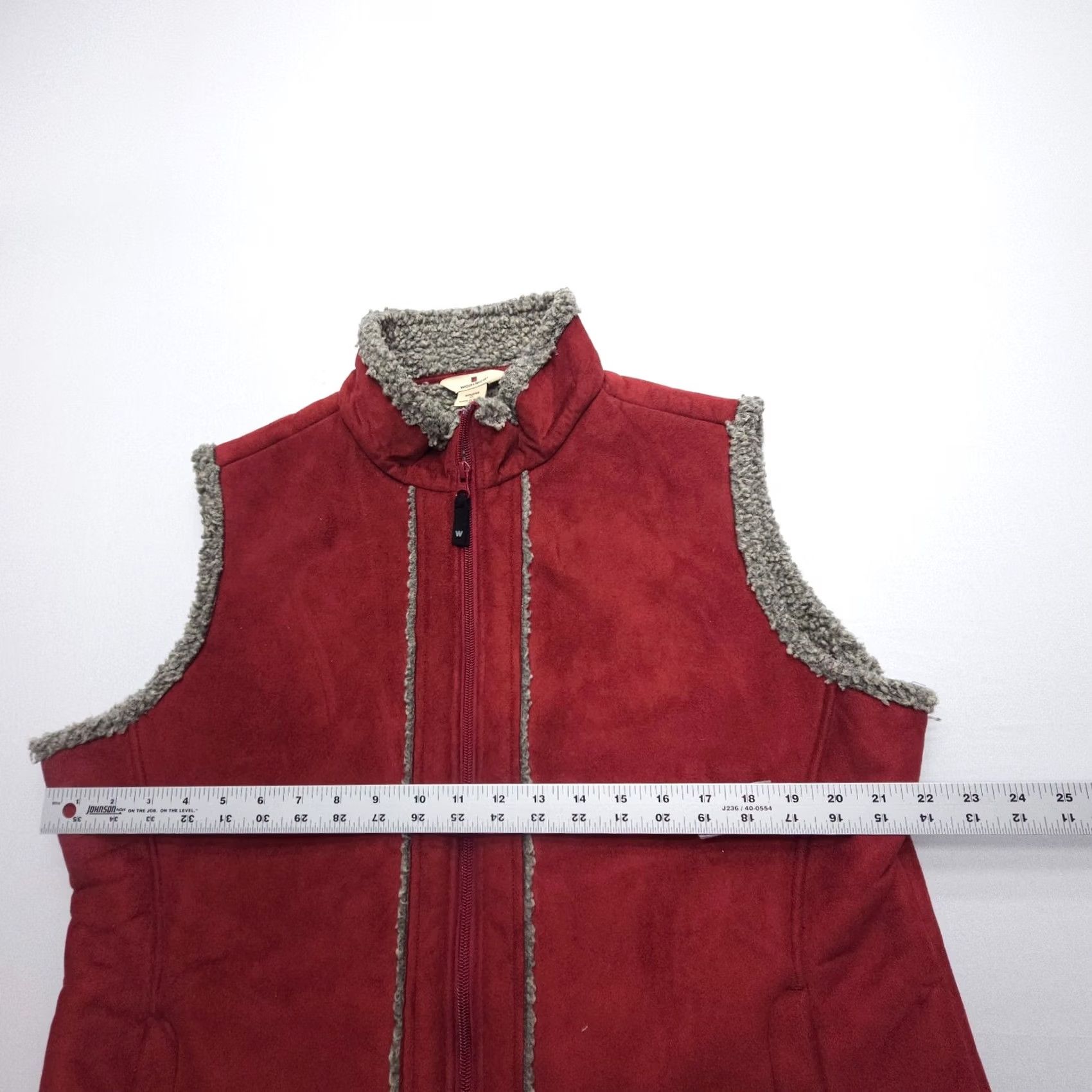Vintage Woolrich Vest Womens XL Red Full Zip Lined Fleece Southwestern Outdoor Woolrich Size XL / US 12-14 / IT 48-50 - 6 Thumbnail