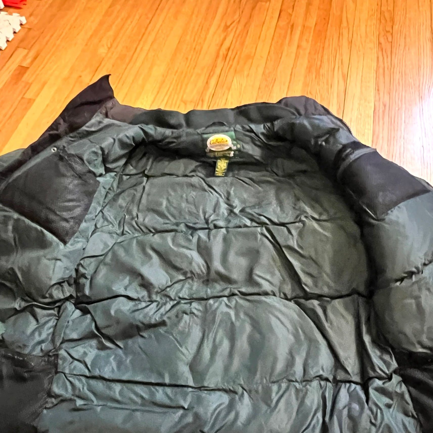 Vintage Cabela's Coat Mens Large Goose Down Heavy Winter Green Parka Coat L Mens Green Goose Down Chore Jacket Size US L / EU 52-54 / 3 - 7 Thumbnail