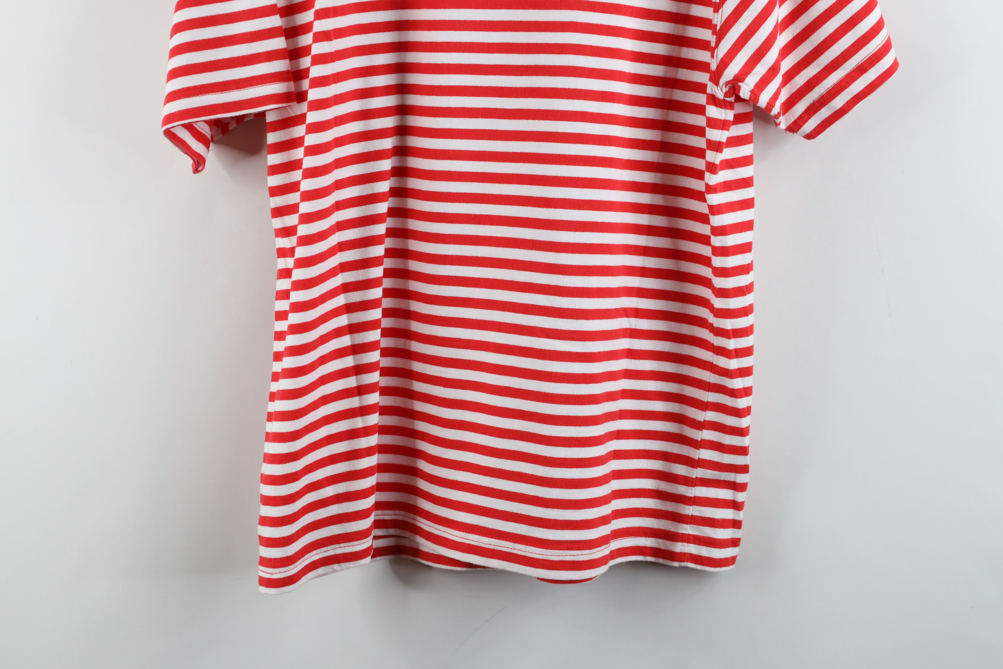 Vintage Vintage 90s Streetwear Cane Striped Short Sleeve T-Shirt USA Size M / US 6-8 / IT 42-44 - 8 Thumbnail