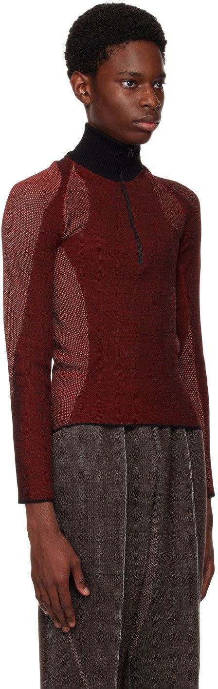 Saul Nash !DS! FW22 Saul Nash Red Open Knit Turtleneck Size US M / EU 48-50 / 2 - 5 Thumbnail