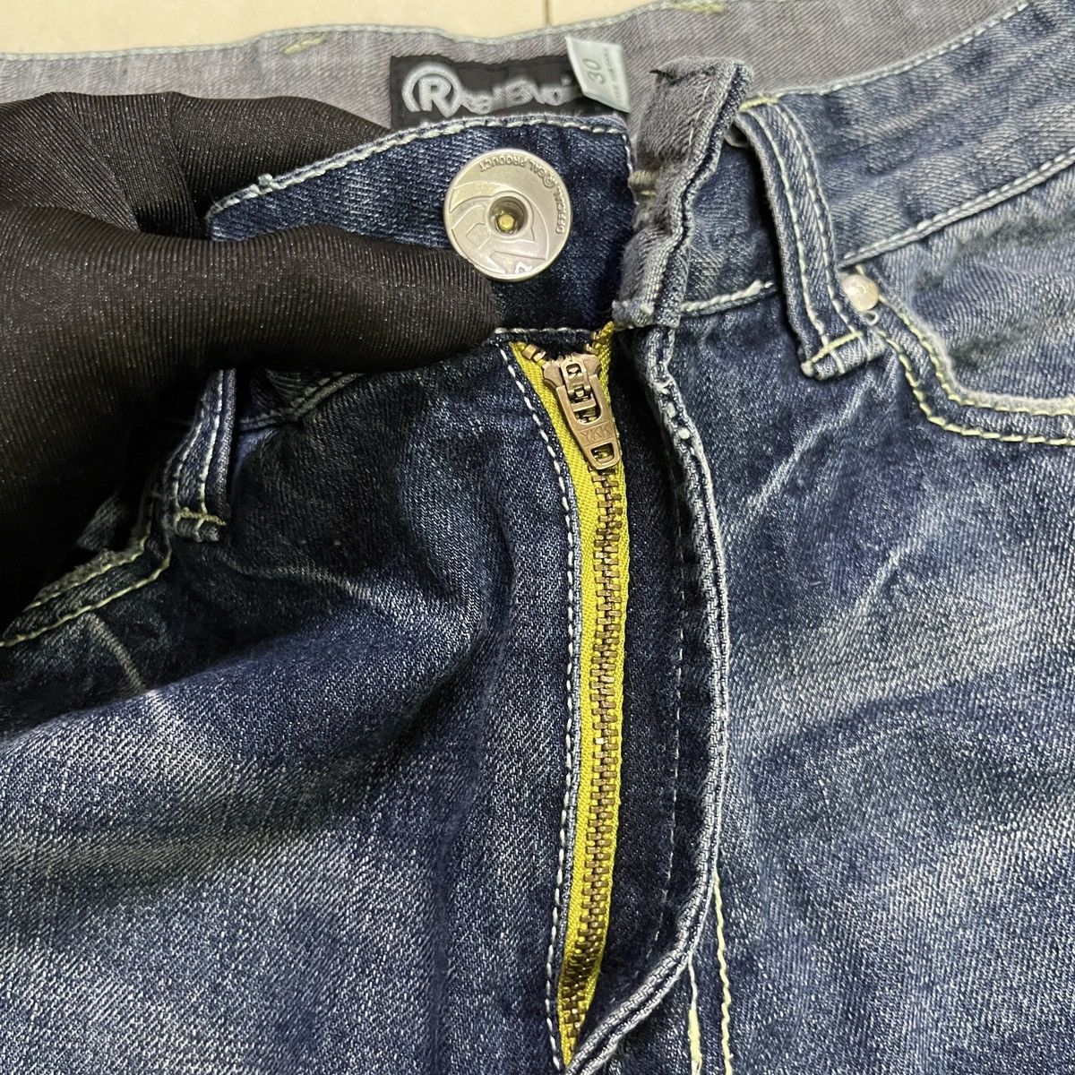 If Six Was Nine × Japanese Brand × PPFM Real B Voice Baggy Printed Jeans Size US 31 - 5 Thumbnail