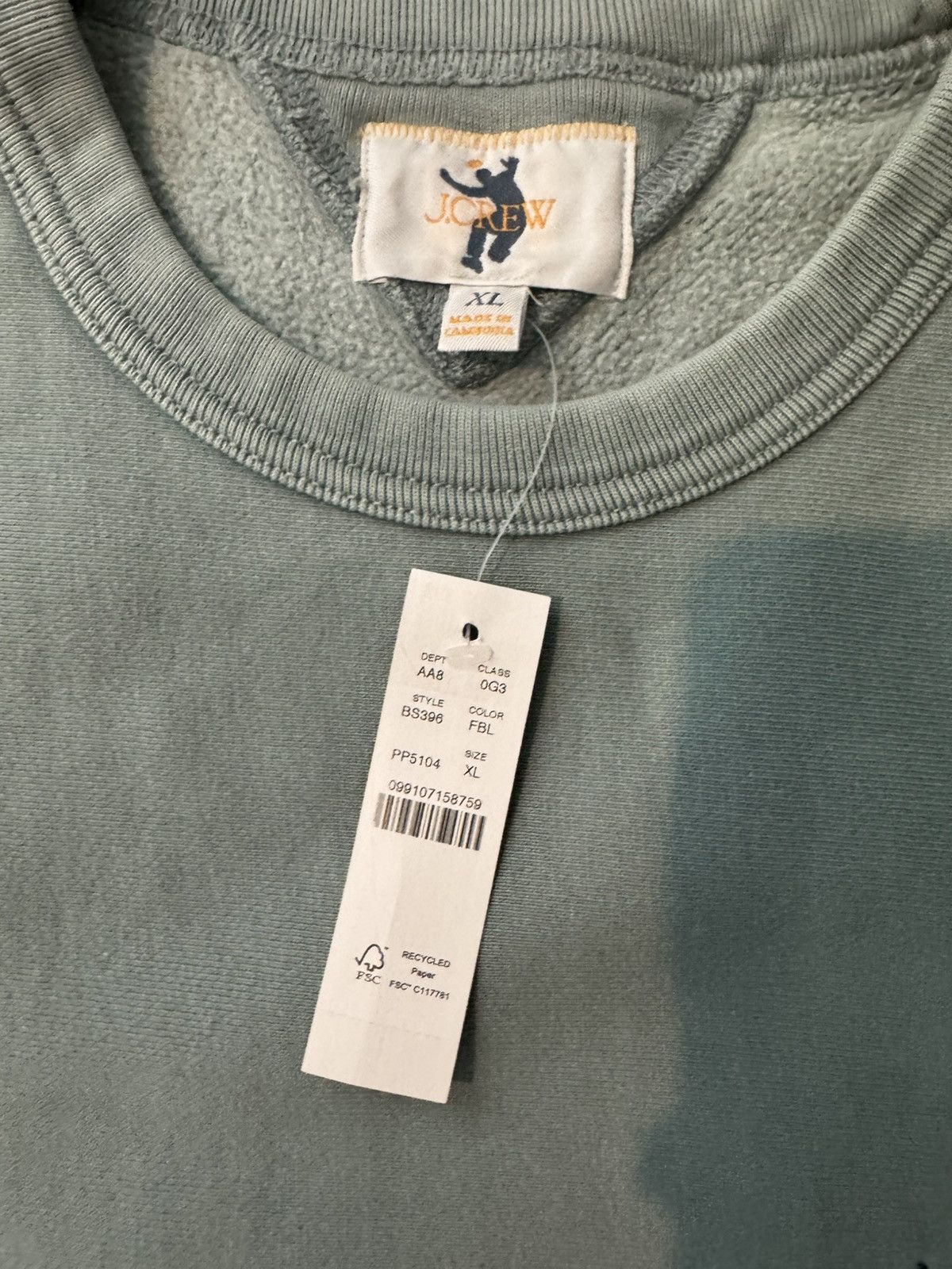 J.Crew × Union LA Embroidered Graphic Fleece Sweatshirt Size US XL / EU 56 / 4 - 4 Thumbnail