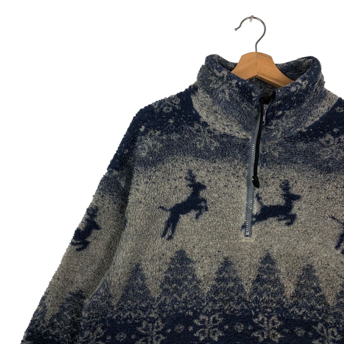 Japanese Brand 🔥90’s Vintage Fleece Pullover Sweatshirt Navajo Criccross Size US M / EU 48-50 / 2 - 6 Thumbnail