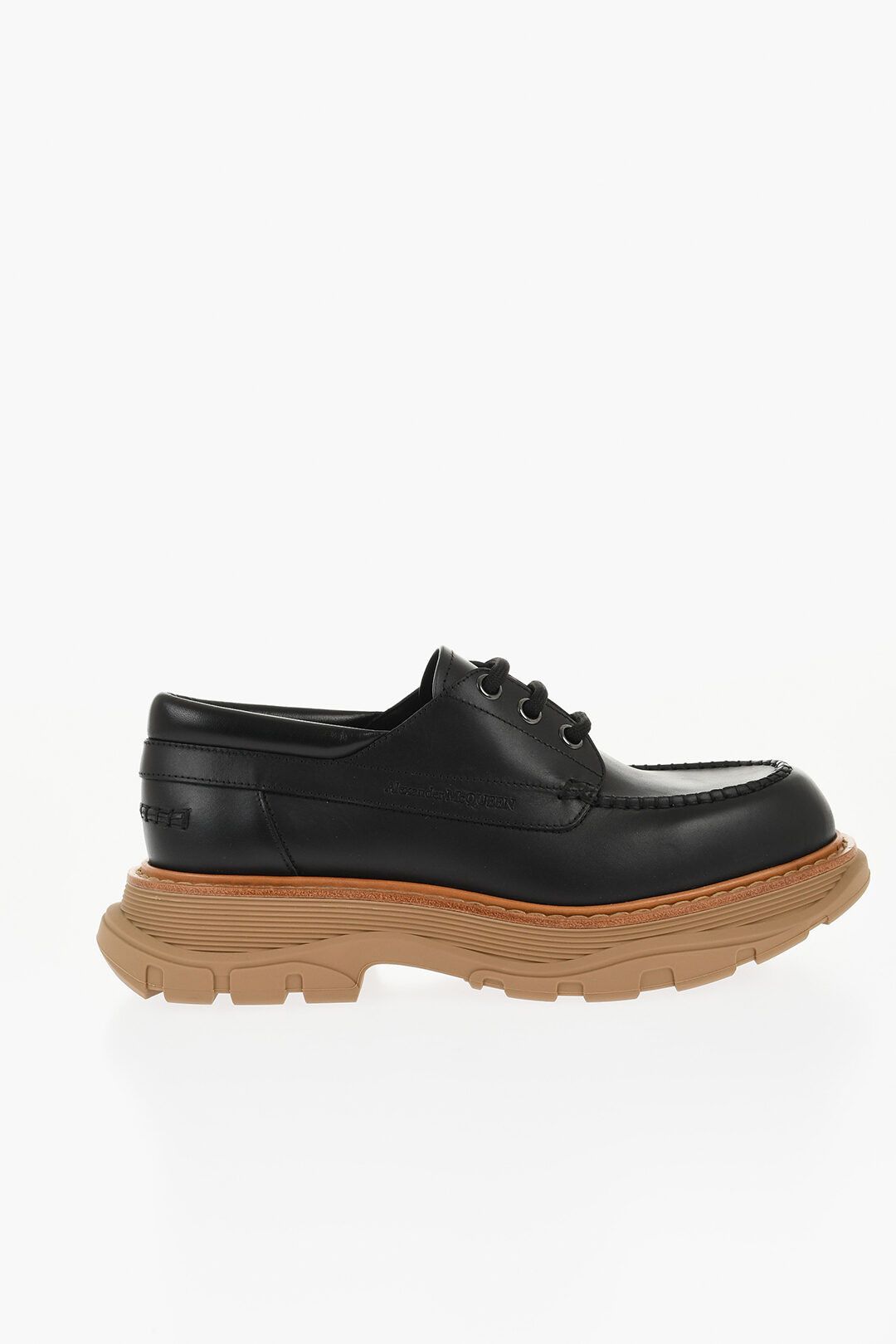 Alexander McQueen og1mm0925 Leather Lace-up Shoes in Black Size US 7.5 / EU 40-41 - 1 Thumbnail
