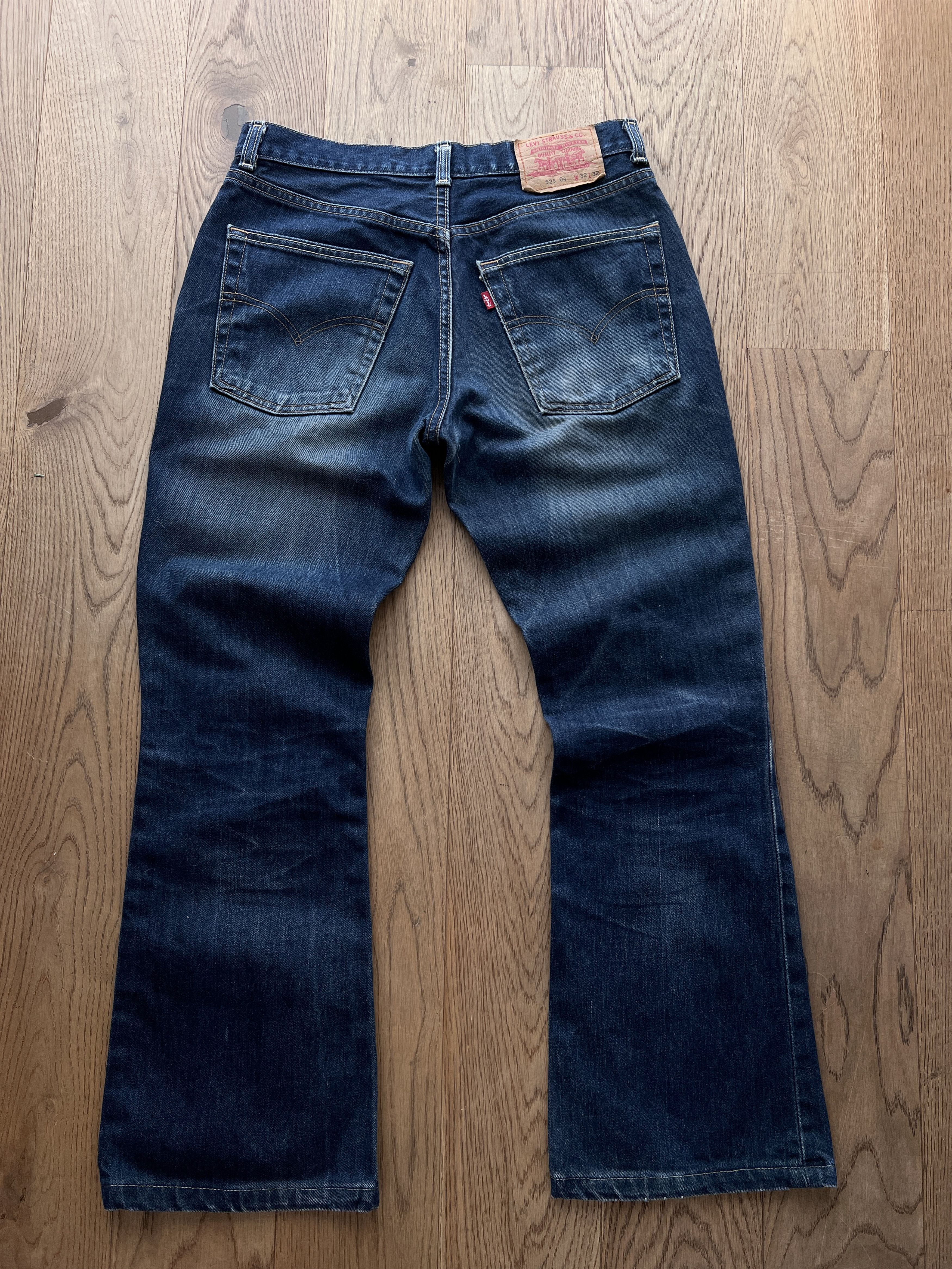 Levi's Vintage Clothing Levis 525 Flared boot cut VTG 00s Retro washed fabric denim Size US 30 / EU 46 - 14 Thumbnail
