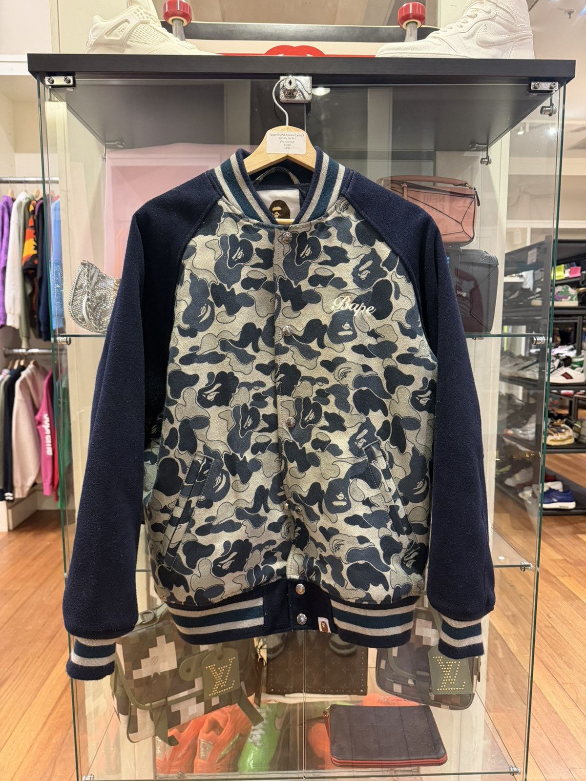 Bape Bape WMN Cookie Camo 2 Varisty Jacket Size S / US 4 / IT 40 - 2 Thumbnail