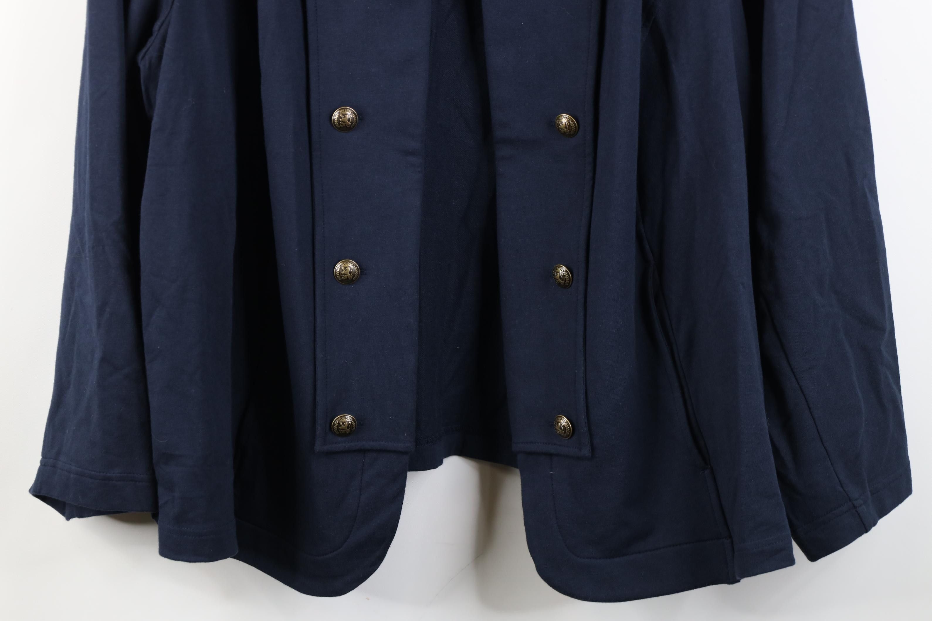 Tommy Hilfiger Deadstock Vintage Y2K Tommy Hilfiger Military Jacket Blue Size 3XL / US 20-22 - 3 Thumbnail