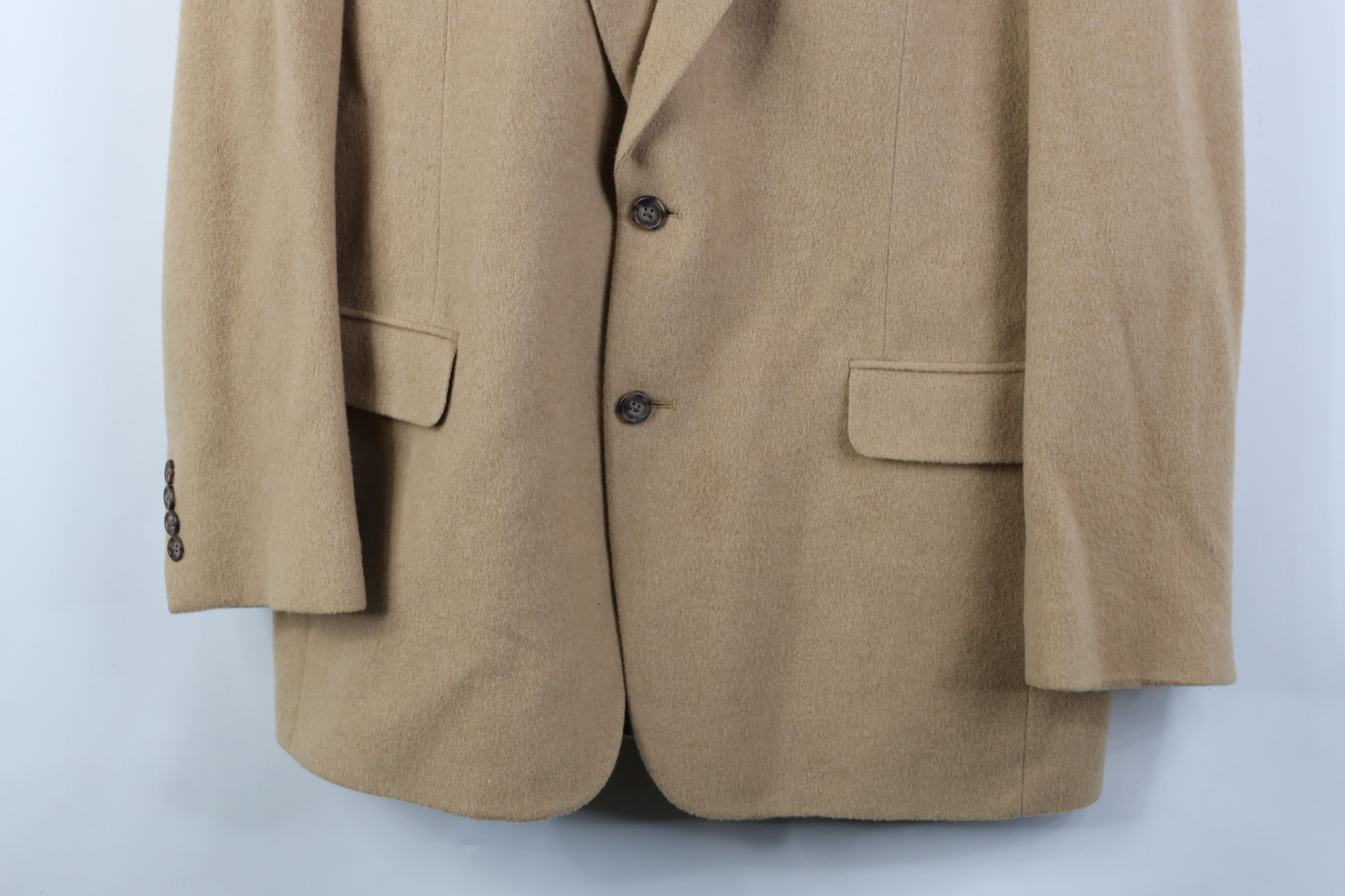 Jos. A. Bank Jos A Bank Camel Hair Suit Coat Blazer Jacket Beige Brown Size US XXL / EU 58 / 5 - 3 Thumbnail