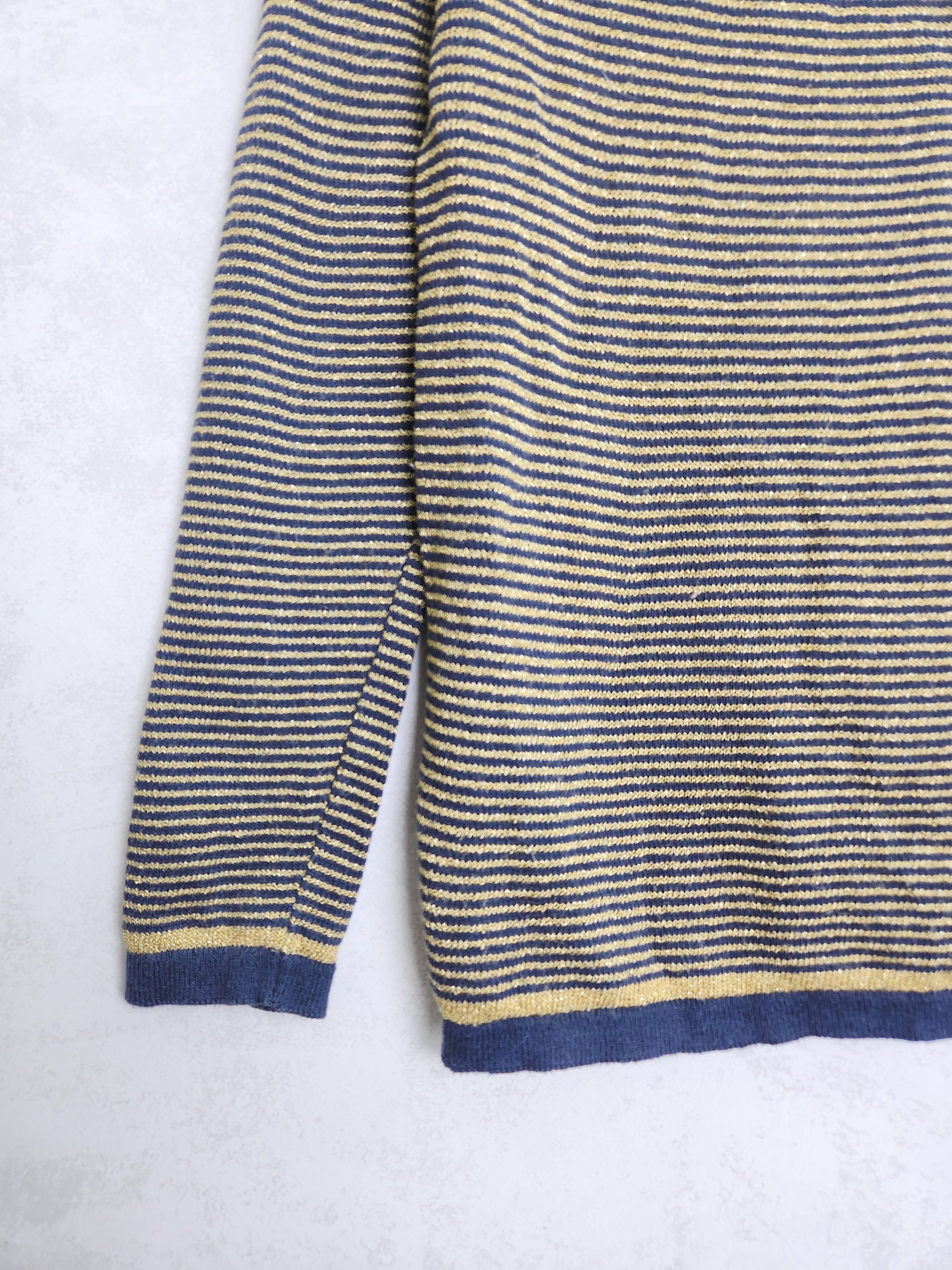 Dior Christian Dior London stripes thight knit long sleeve Size M / US 6-8 / IT 42-44 - 3 Thumbnail