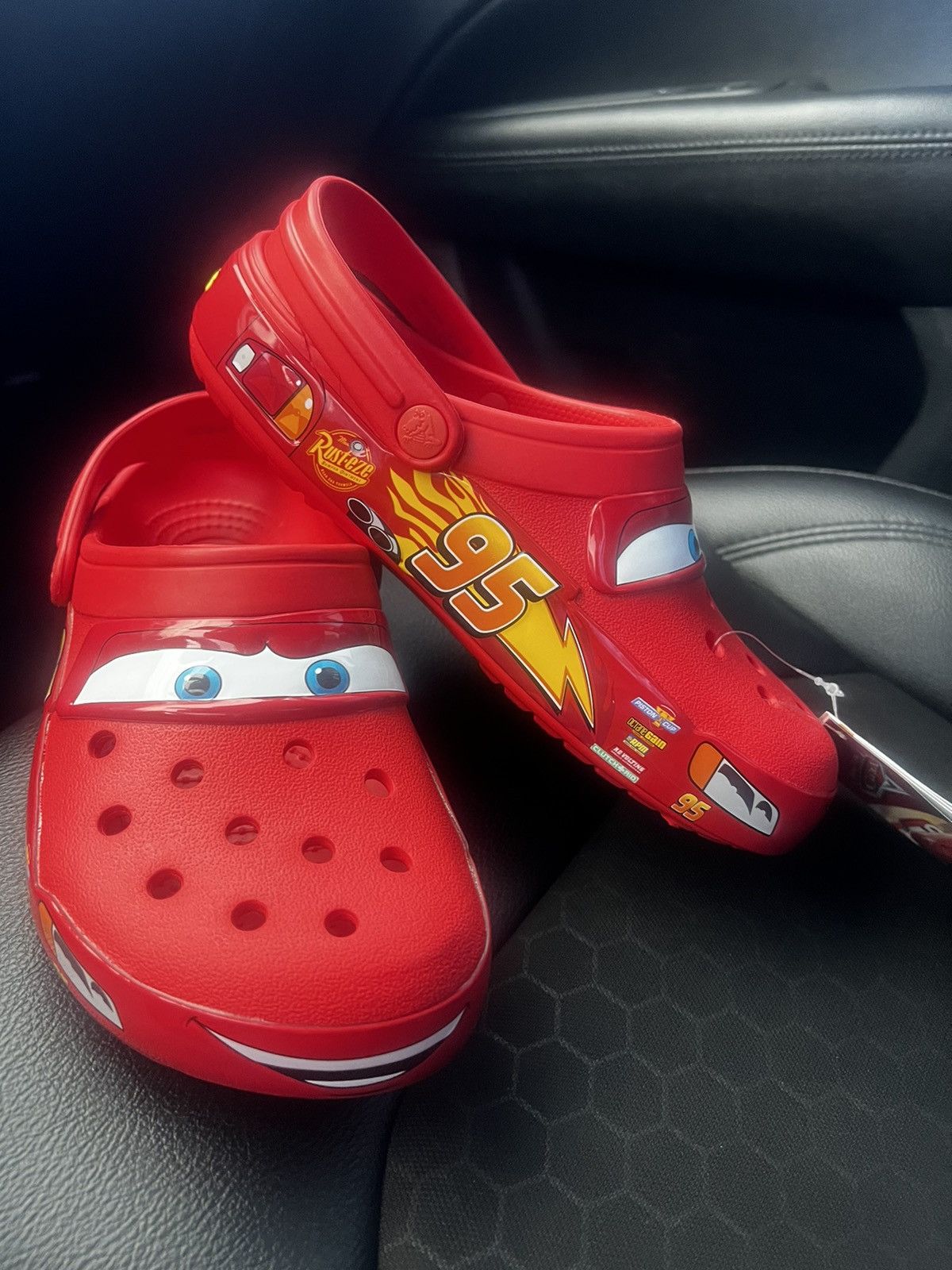 Crocs Disney Pixar Cars Lighting McQueen Crocs Grailed