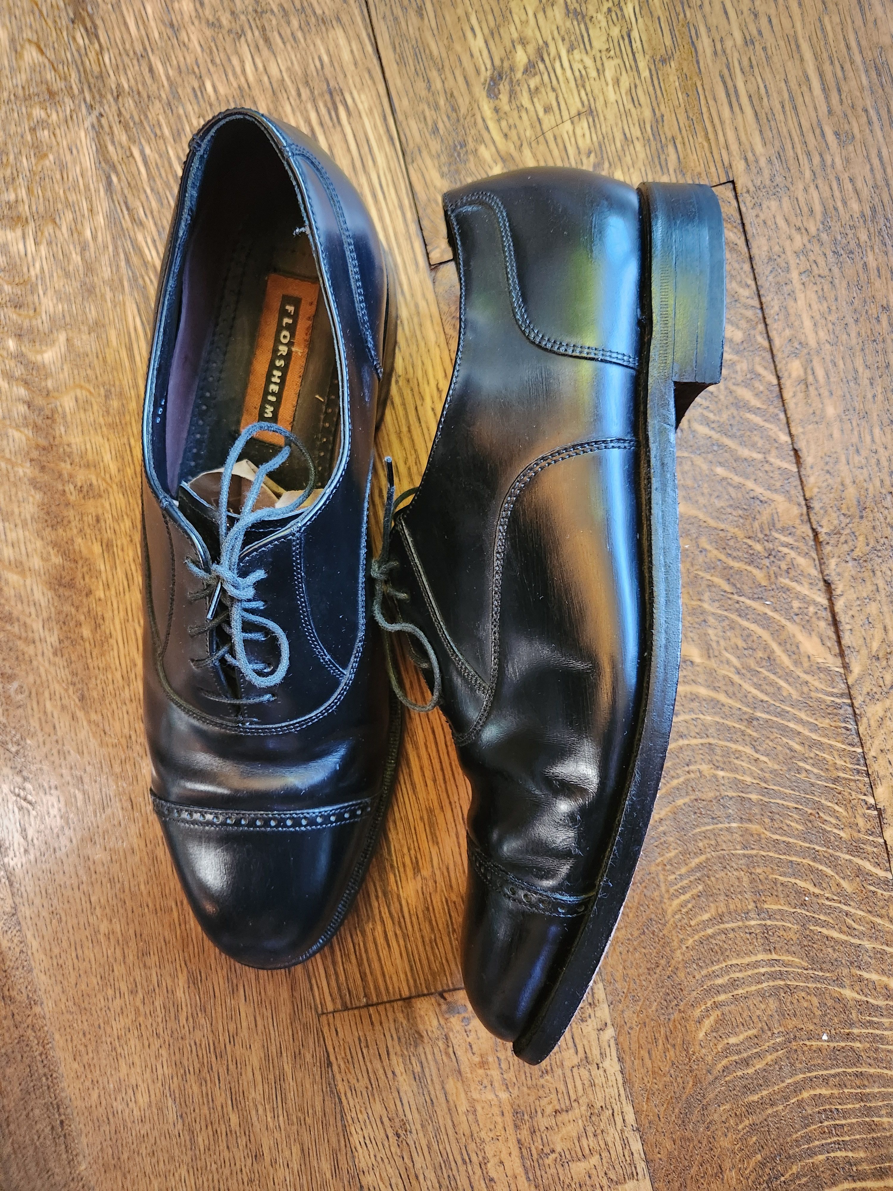 Florsheim Fransico 100% Leather Cap Toe Lace-Up Oxfords Size US 12 / EU 45 - 3 Thumbnail