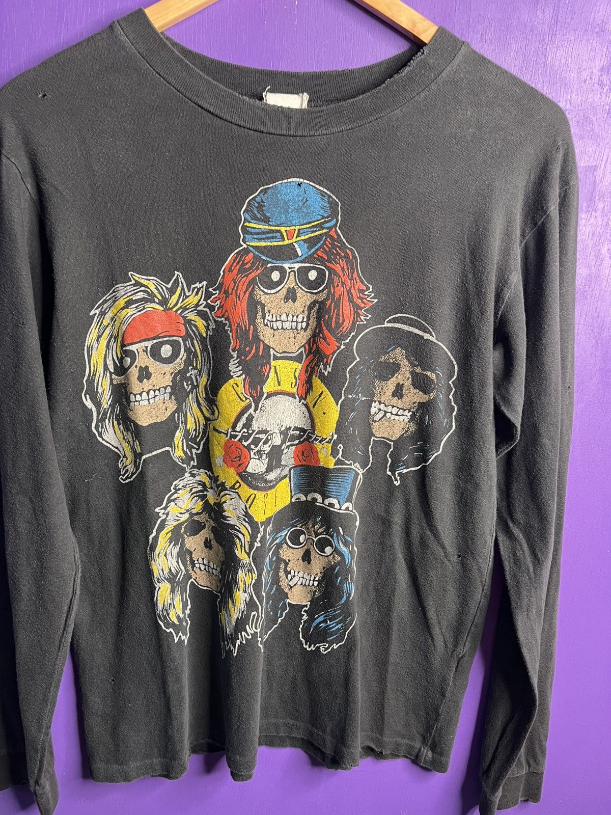 Band Tees × MadeWorn Vintage 70s Style Madeworn Guns N’ Roses long-sleeve Size US S / EU 44-46 / 1 - 3 Thumbnail