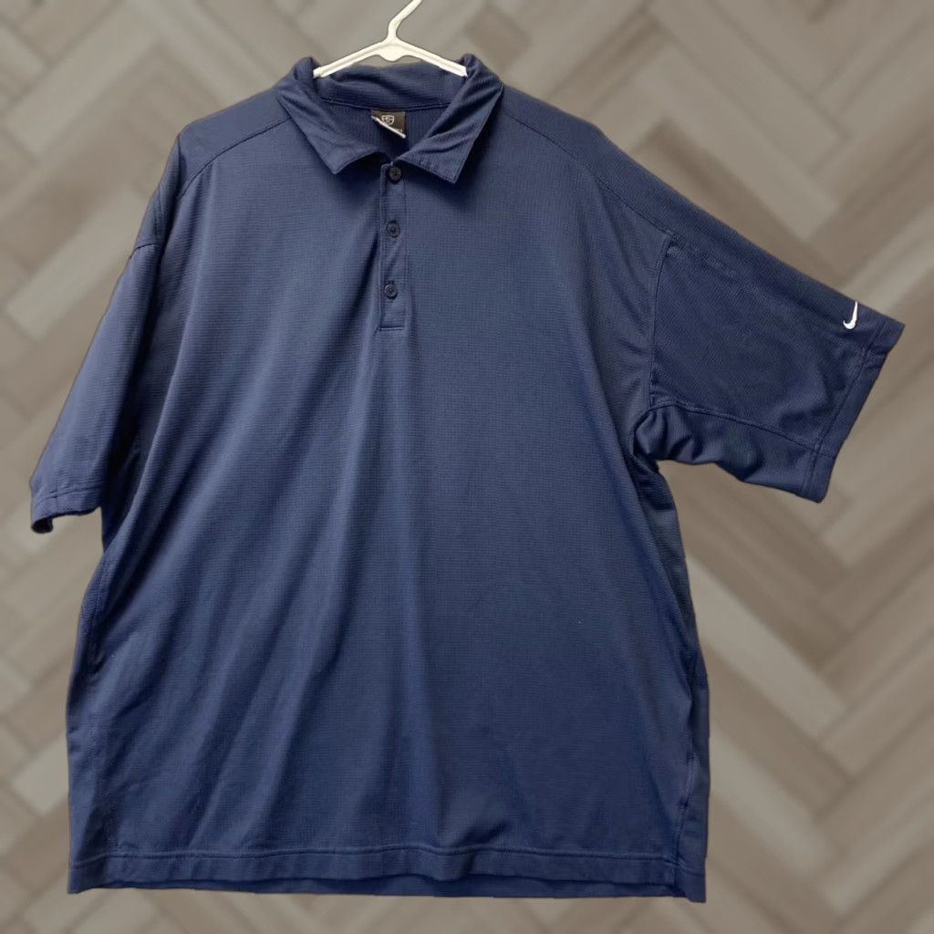 Nike VINTAGE Nike Polo Navy XL Men / 111-27 Size US XL / EU 56 / 4 - 1 Thumbnail