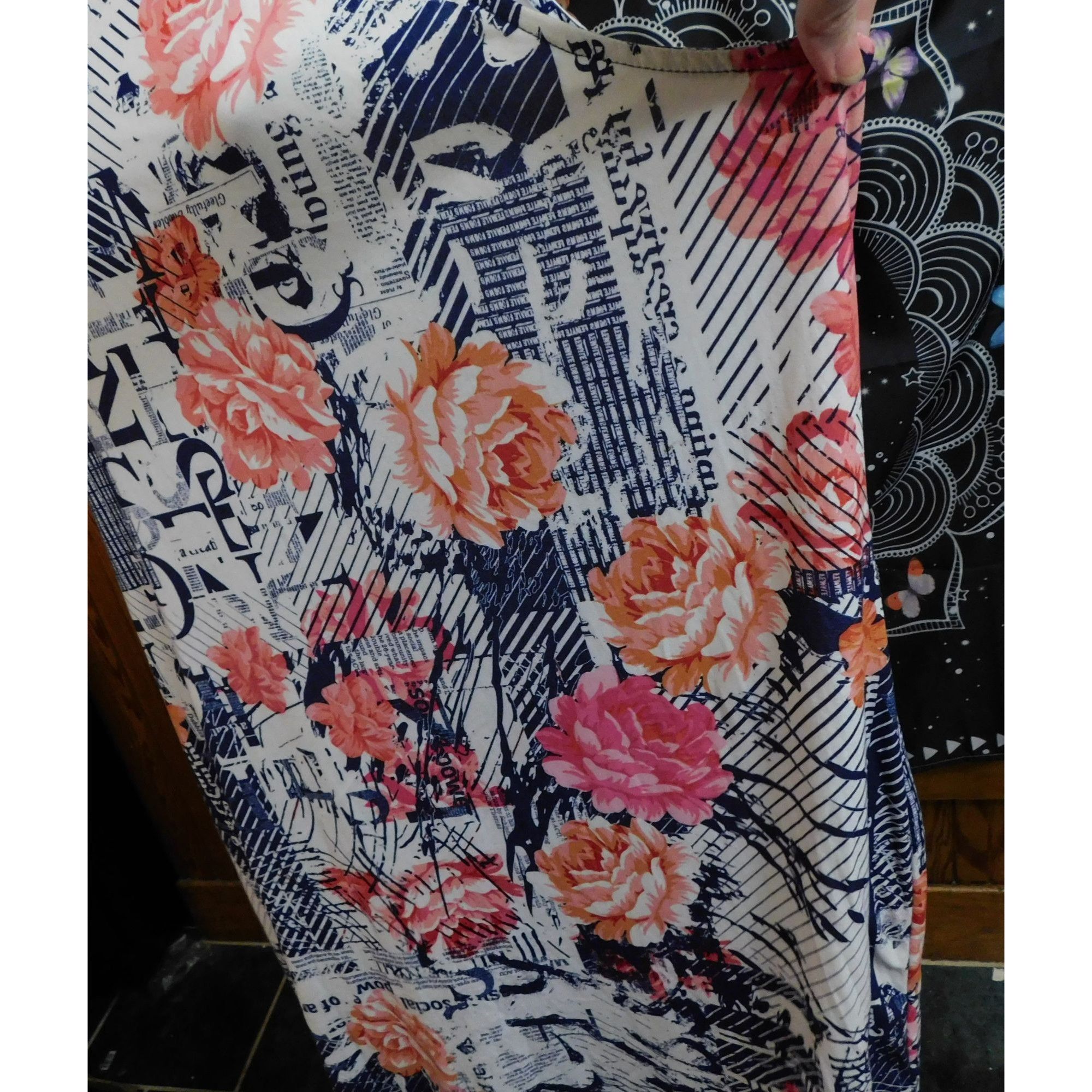 Other Love Brand Floral Print Strapless Midi Dress Size 3XL / US 20-22 - 5 Thumbnail