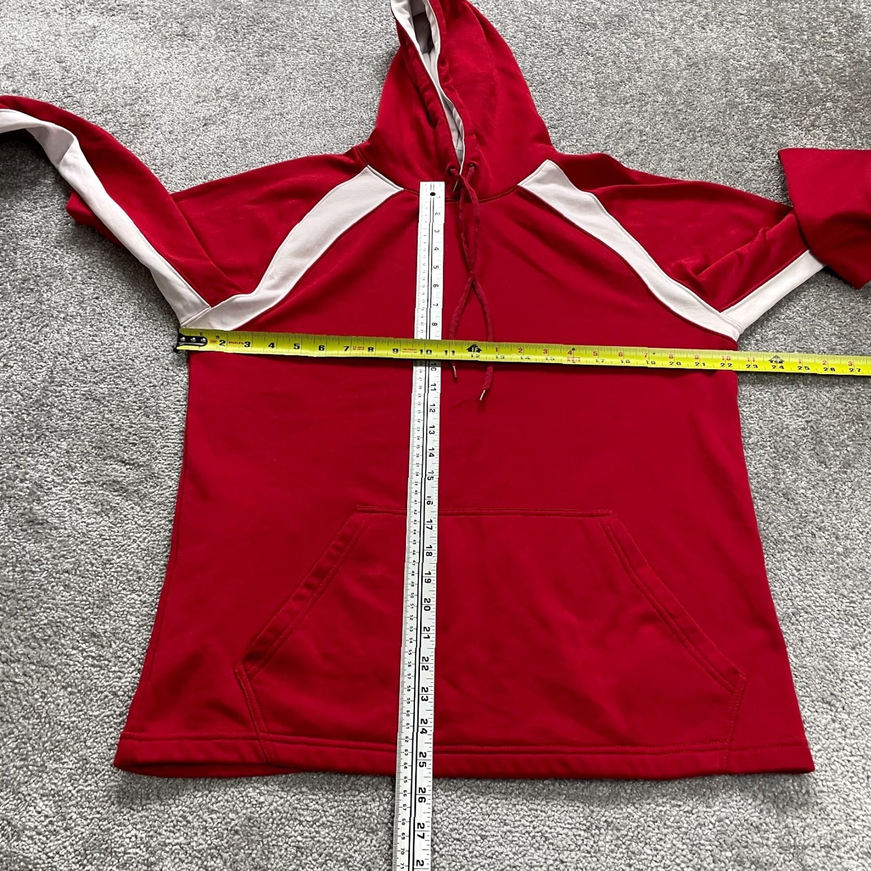 Augusta Sportswear Augusta Hoodie Unisex Adults M Red Pullover Fleece Logo Pockets Hooded Sweatshirt Size US M / EU 48-50 / 2 - 6 Thumbnail