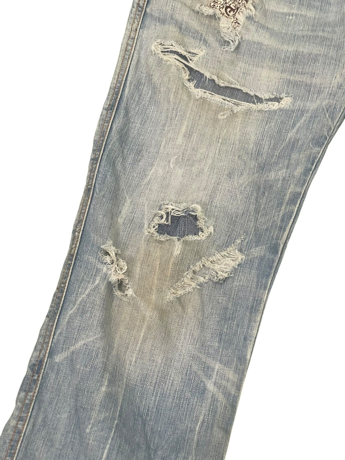 Hysteric Glamour Distress Jeans Edwin Japan Faded Regular Straight 2🟦5 Size US 31 - 5 Thumbnail