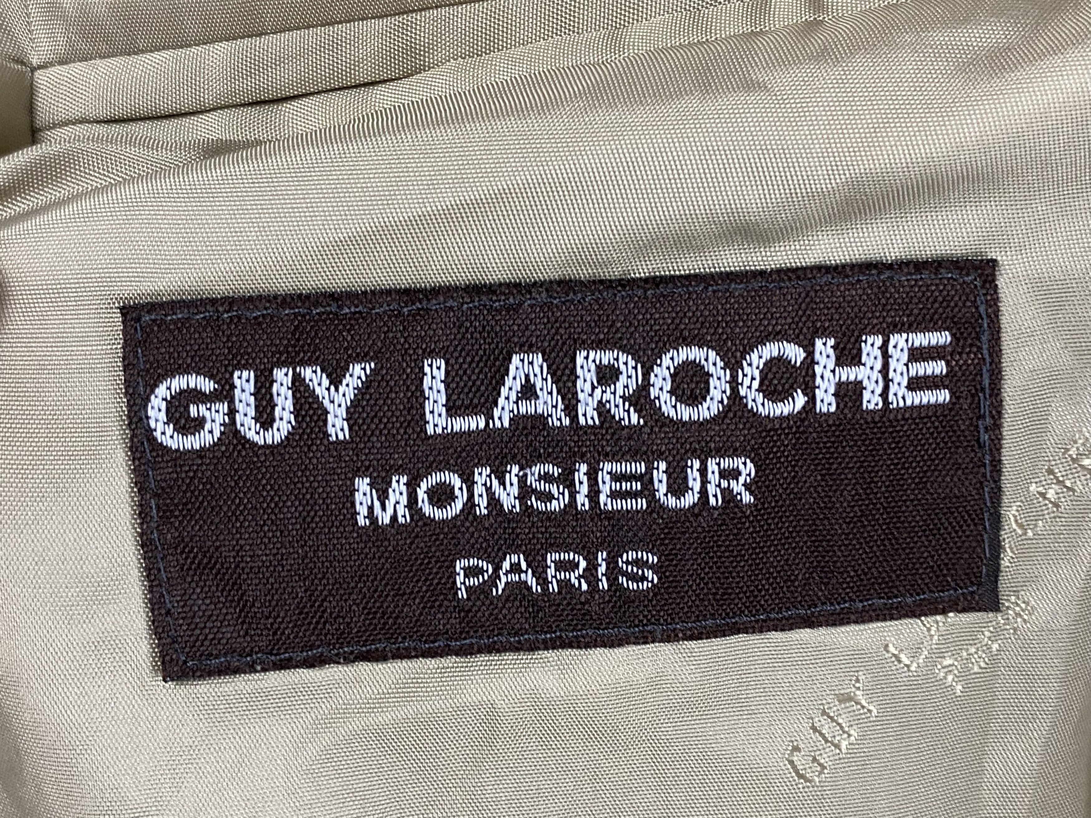 Designer × Guy Laroche Guy Laroche Vintage Men's Suit Blazer Jacket - L Size 50R - 6 Thumbnail