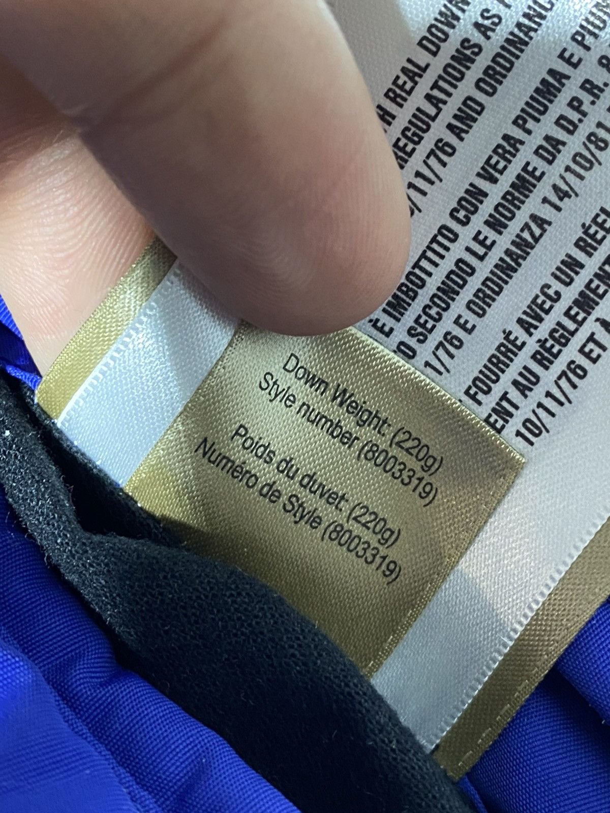 Burberry Burberry Detachable Sleeve Down Filled Jacket Royal Blue Size US M / EU 48-50 / 2 - 24 Thumbnail