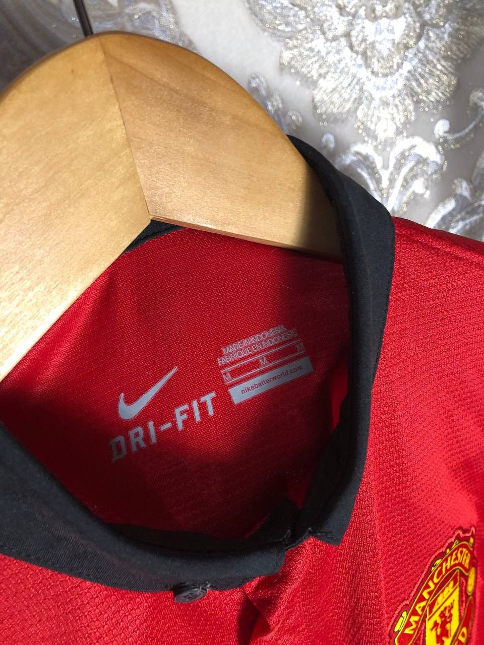 Vintage VERY RARE NIKE FC MANCHESTER UNITED ENGLAND SOCCER JERSEY Size US M / EU 48-50 / 2 - 6 Thumbnail