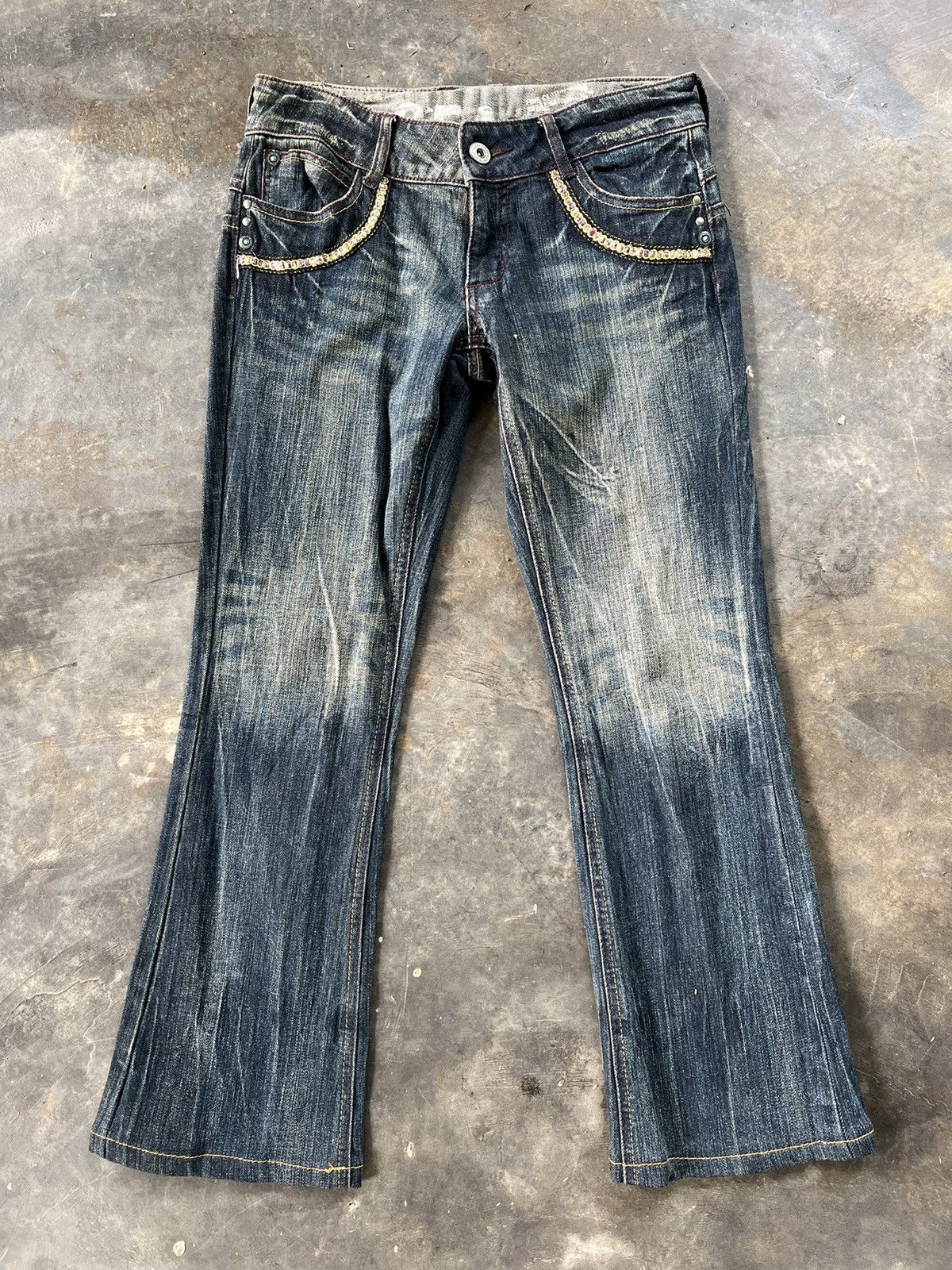Japanese Brand × Tornado Mart × Vintage Flare Tornado Mart Inspired Denim Size US 30 / EU 46 - 3 Thumbnail
