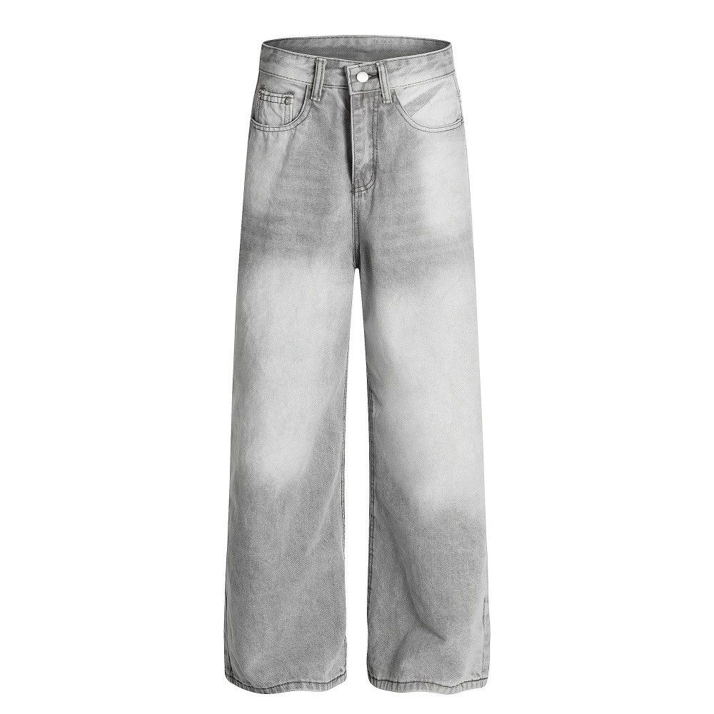 Jean Men's retro punk distressed heavy washed gradient jeans Size US 32 / EU 48 - 1 Thumbnail