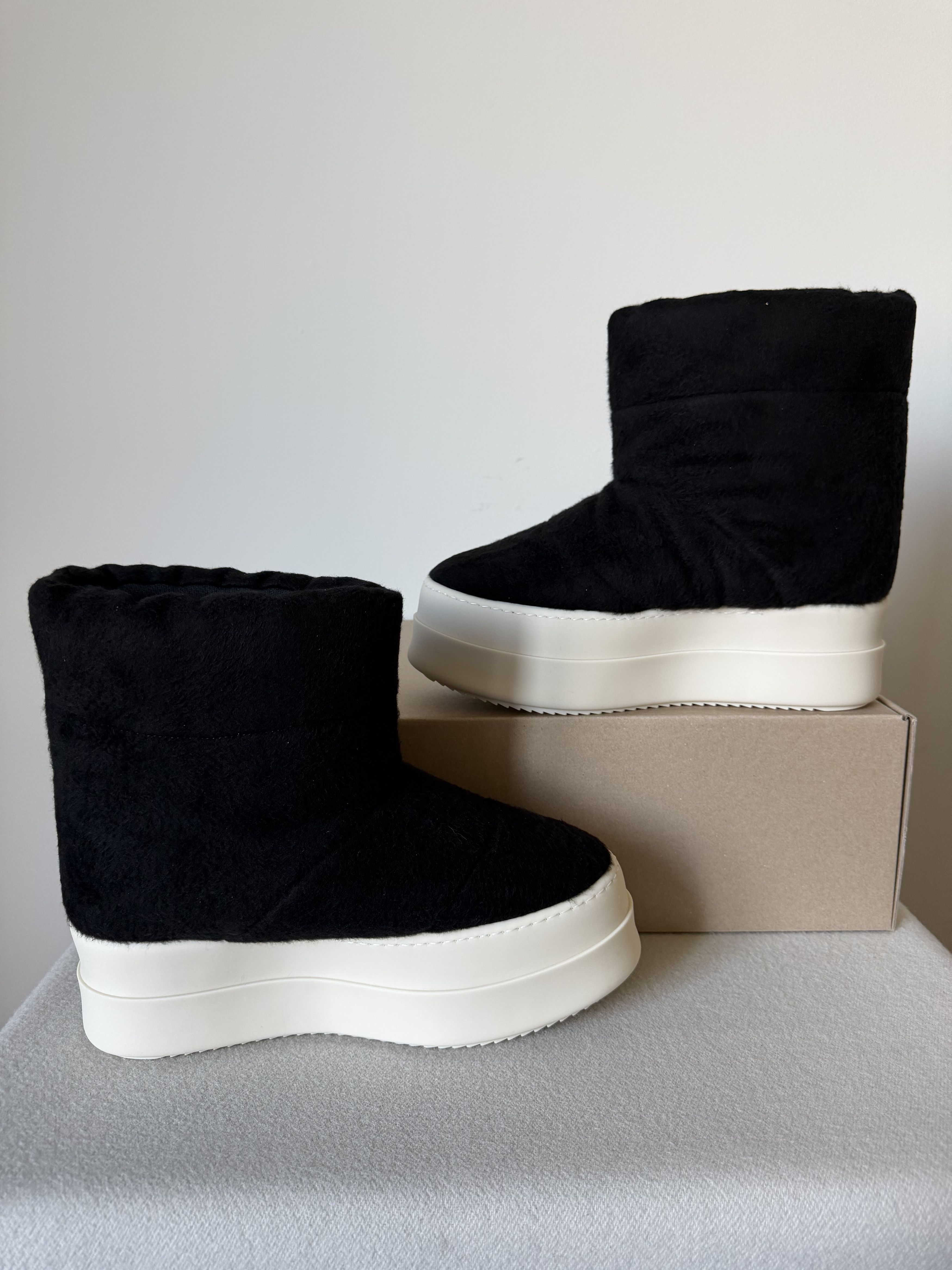 Rick Owens Drkshdw Rick Owens DRKSHDW Mega Bumper Low Lunar Boots in Black Size US 10 / EU 43 - 3 Thumbnail