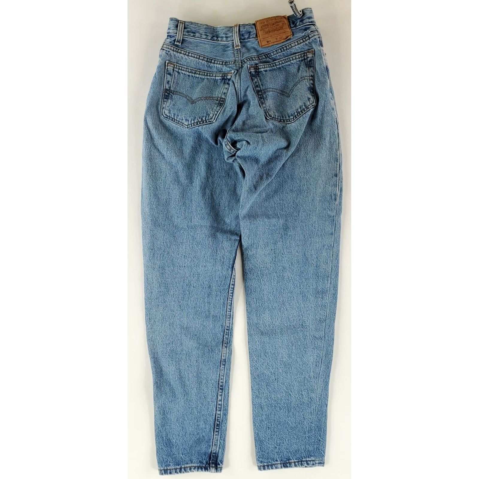 Levi's VINTAGE Levi's 501 VTG 90s Made USA Darted Mens Jeans 28x31 Actual Blue Straight 501 VTG Millennials Size US 28 / EU 44 - 5 Thumbnail