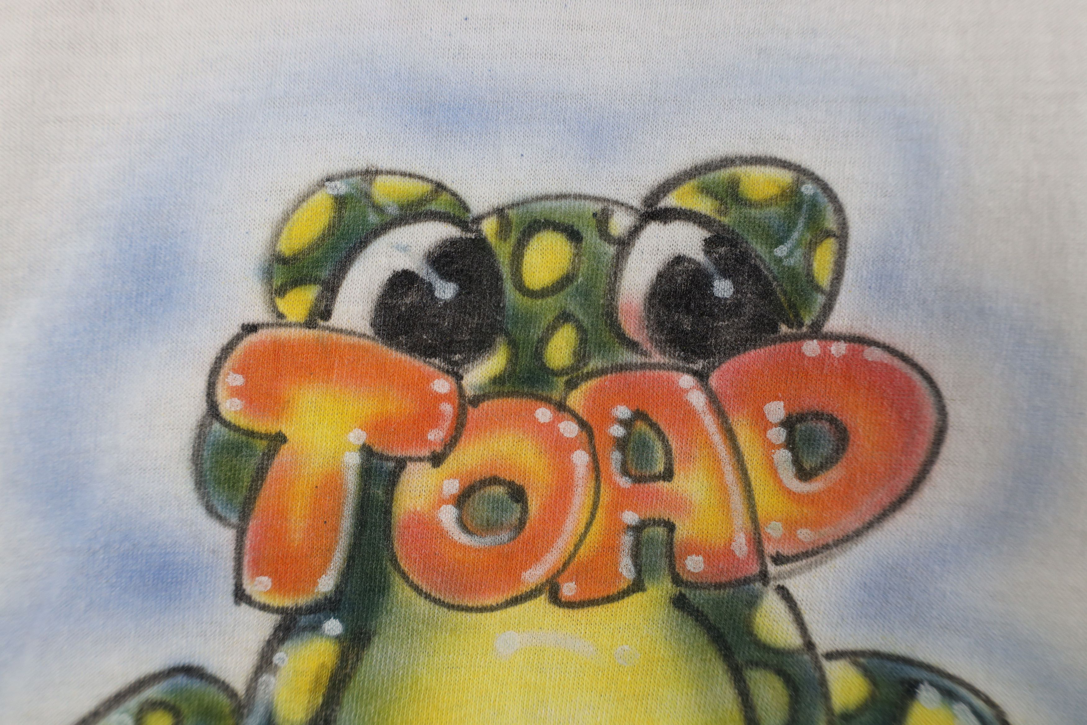 Vintage Vintage 70s Toad Frog Short Sleeve Ringer T-Shirt USA Size S / US 4 / IT 40 - 5 Thumbnail
