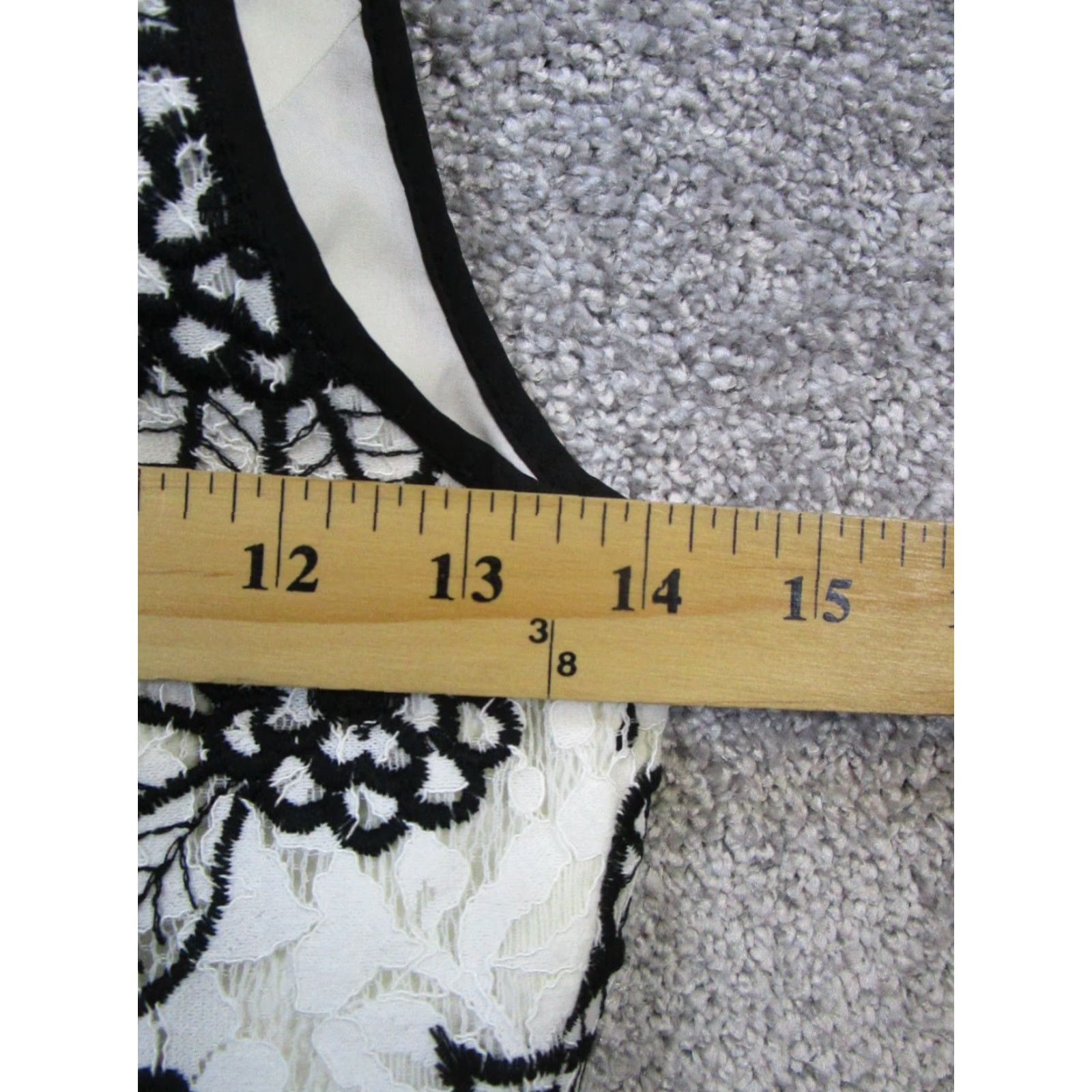 Bcbgmaxazria Bcbgmaxazria Tank Womens 0 White Black Floral Lace New Size XS / US 0-2 / IT 36-38 - 6 Thumbnail