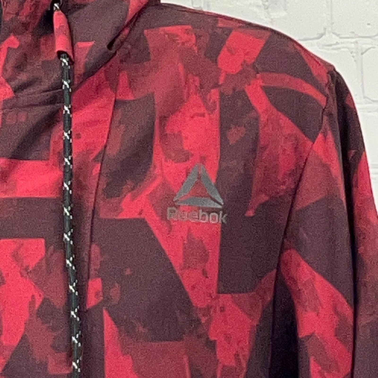 Reebok Reebok Half 1/2 Zip Anorak Hoodie Hooded Jacket Red M Size US M / EU 48-50 / 2 - 4 Thumbnail