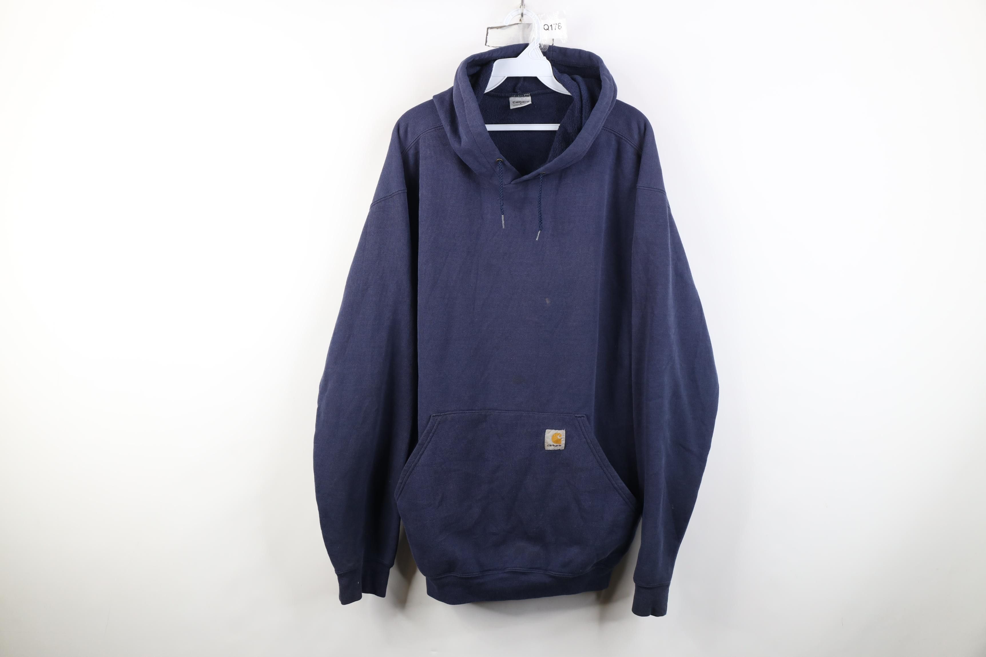Carhartt Vintage 90s Y2K Carhartt Spell Out Baggy Hoodie Sweatshirt Size US L / EU 52-54 / 3 - 1 Thumbnail