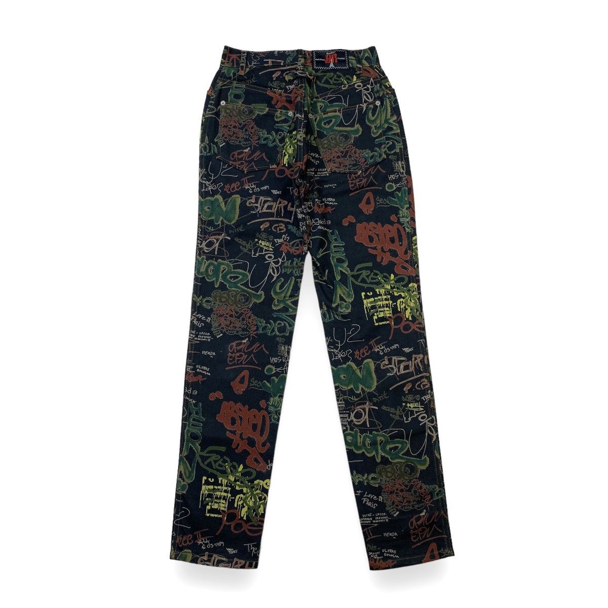 Jean Paul Gaultier Vtg archive jean paul gaultier ss 94 graffiti denim pants Size US 26 / EU 42 - 2 Thumbnail
