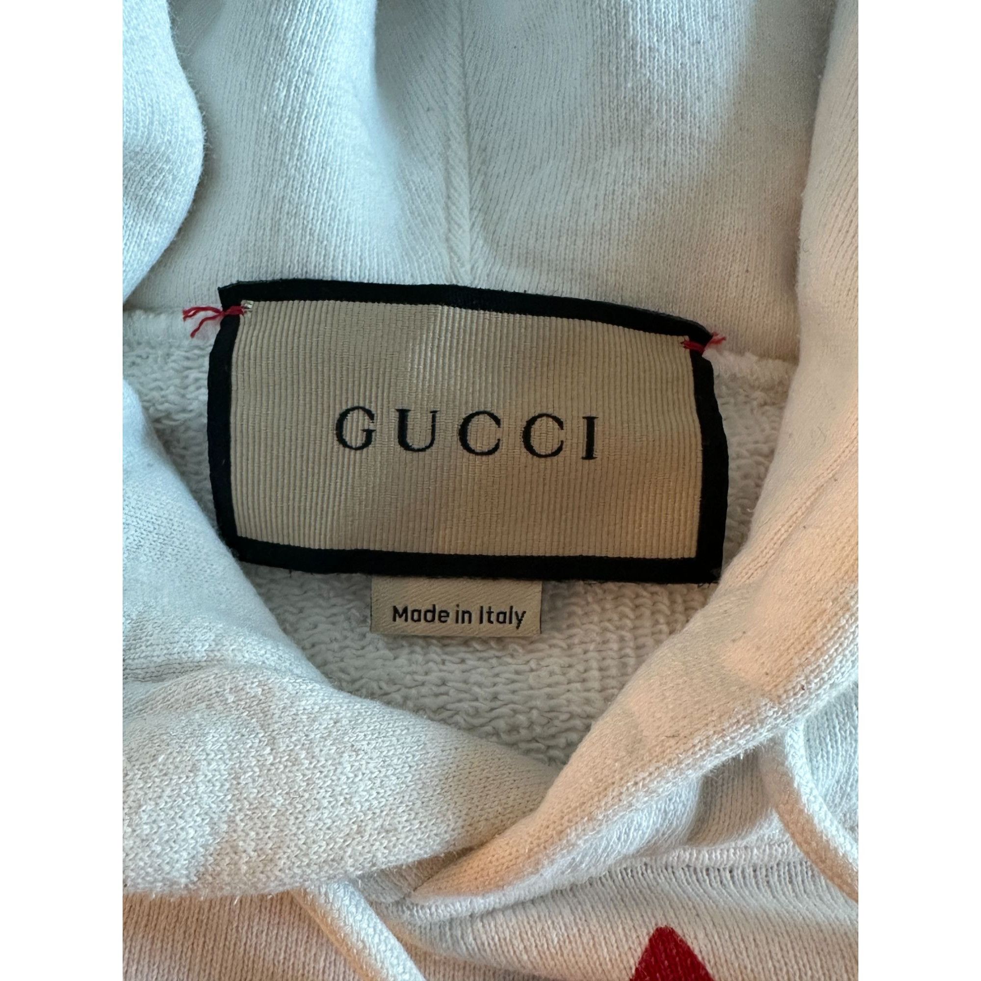Gucci Gucci Cherry cotton sweatshirt in ivory Size XXL Size XS / US 0-2 / IT 36-38 - 4 Thumbnail